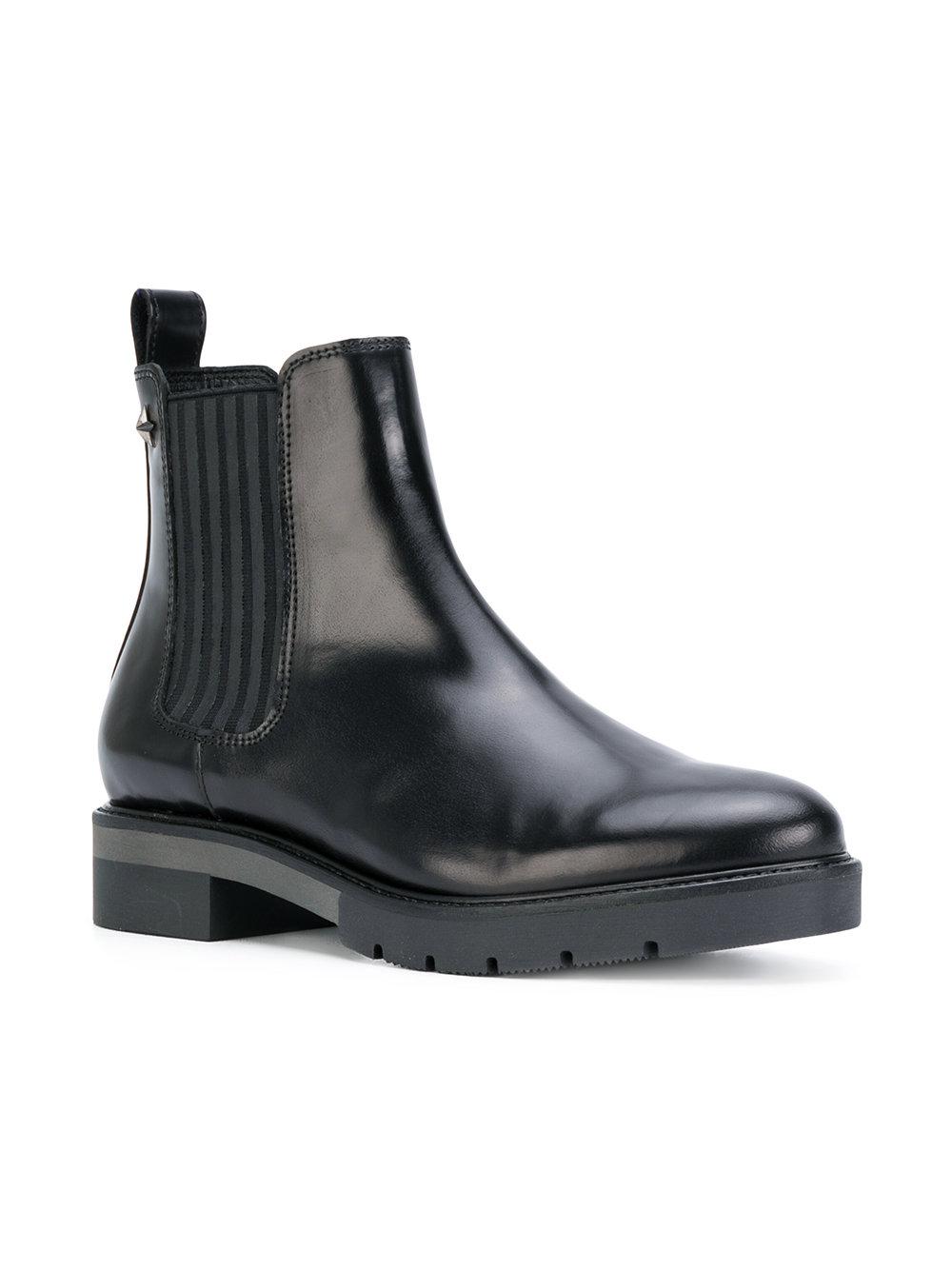 Tommy Hilfiger Leather Chelsea Boots in Black for Men Lyst