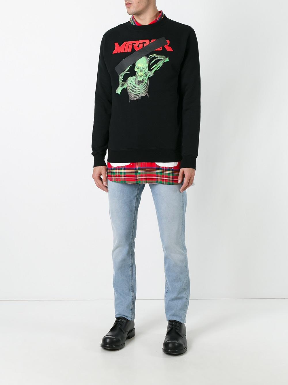 off white skulls hoodie
