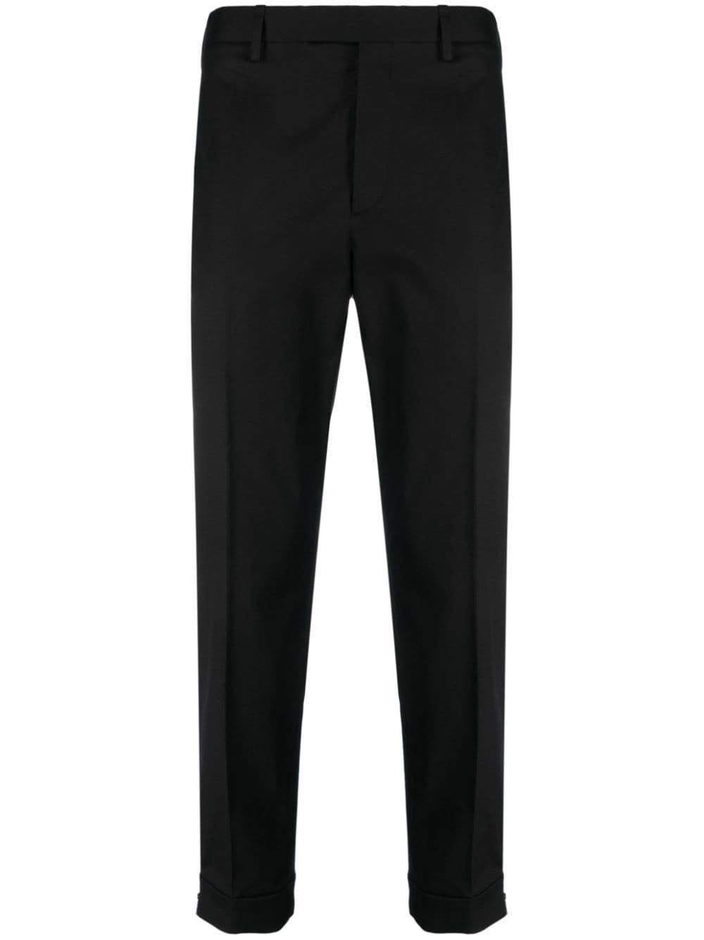 Neil Barrett Zip-detailed Tapered Trousers in Black for Men | Lyst