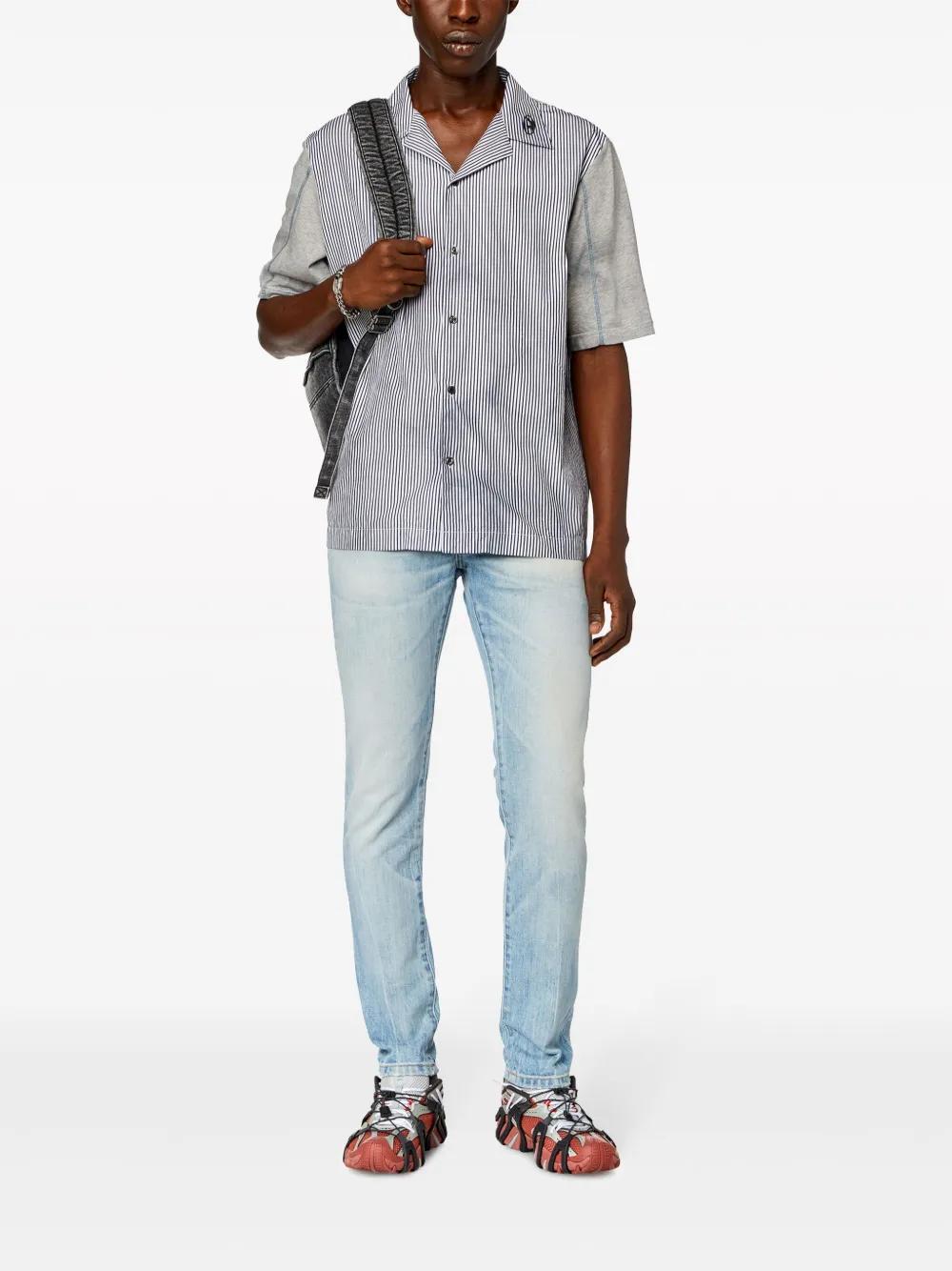 DIESEL S-Trucker Striped Shirt in Gray for Men | Lyst
