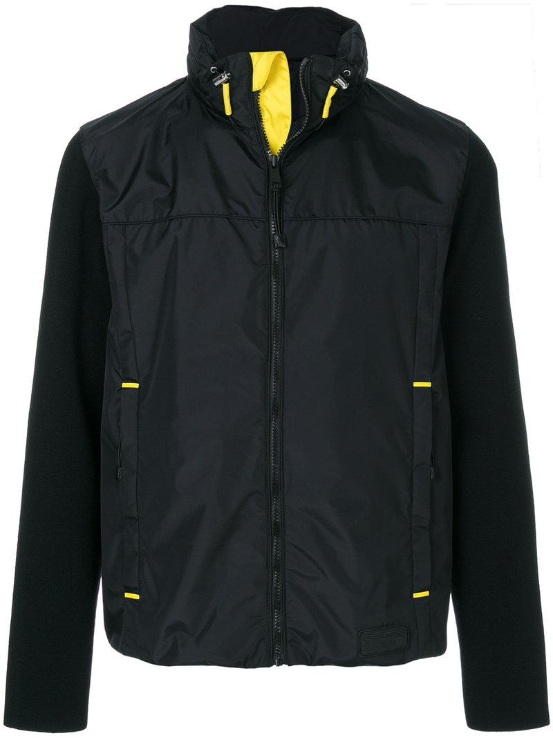 Prada Synthetic Zipped Jacket in Black for Men - Lyst