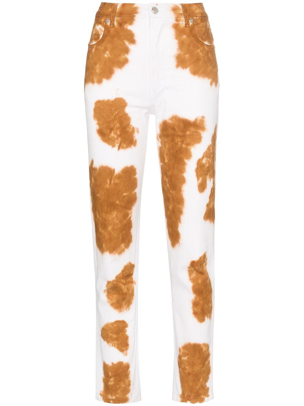 Eckhaus Latta Denim Cow Print Slim Fit 