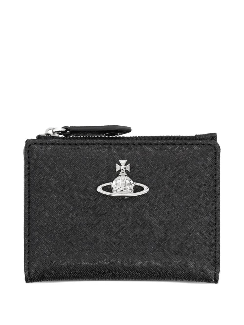 Vivienne Westwood Orb-Plaque Wallet in Black | Lyst