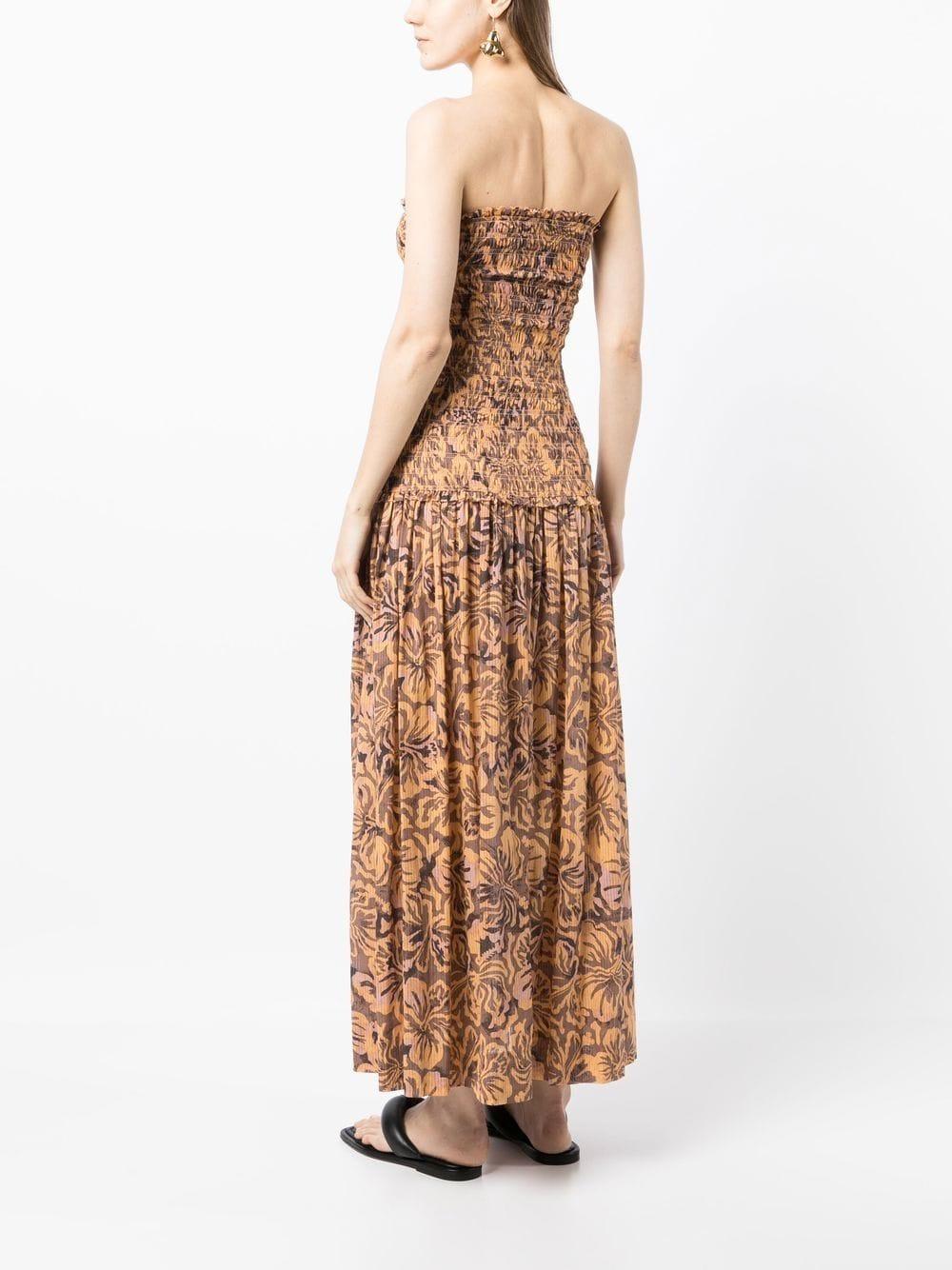 bec and bridge brown floral dress Bec + Bridge Malibu Bay Halter Dress – The Dress Nook main image 0