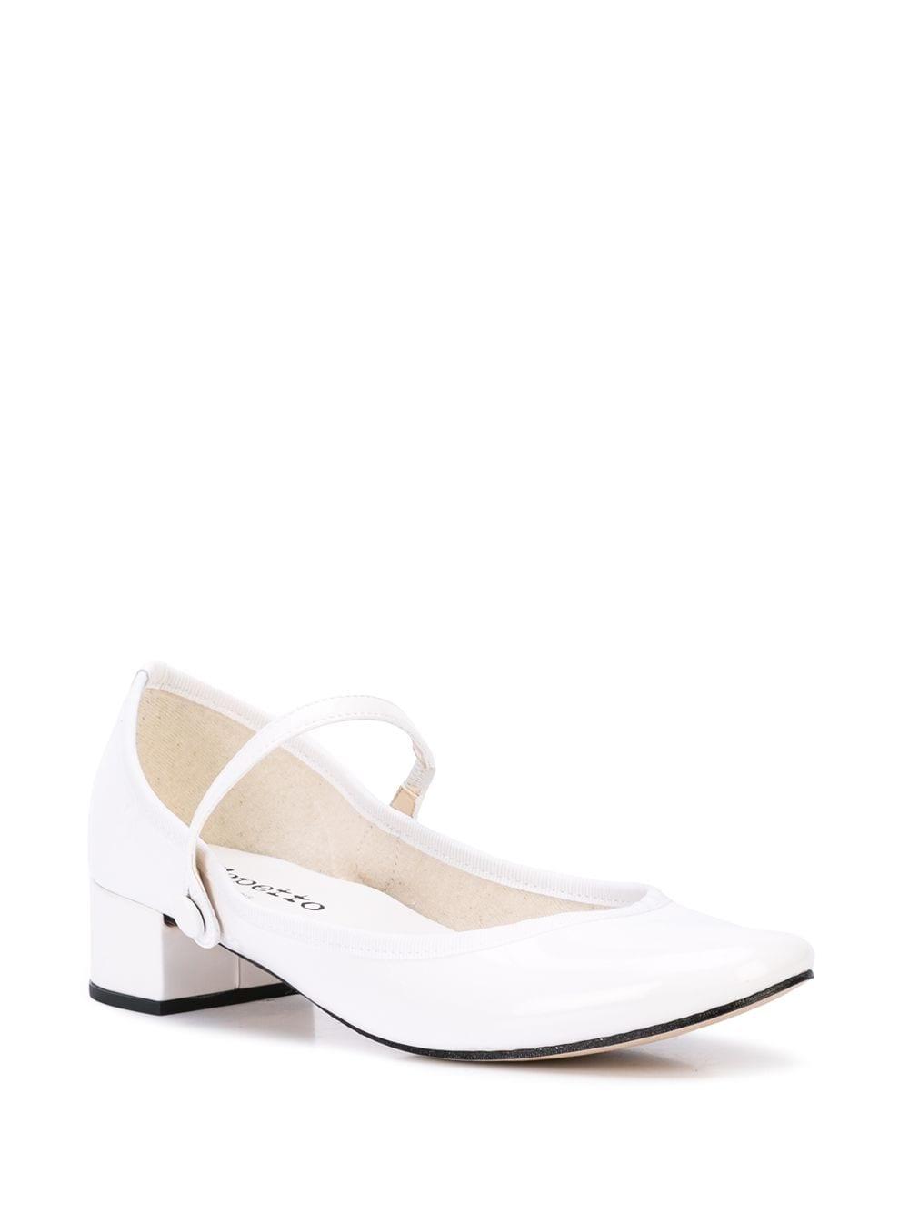 Repetto Leather Mary Jane Pumps in White Lyst