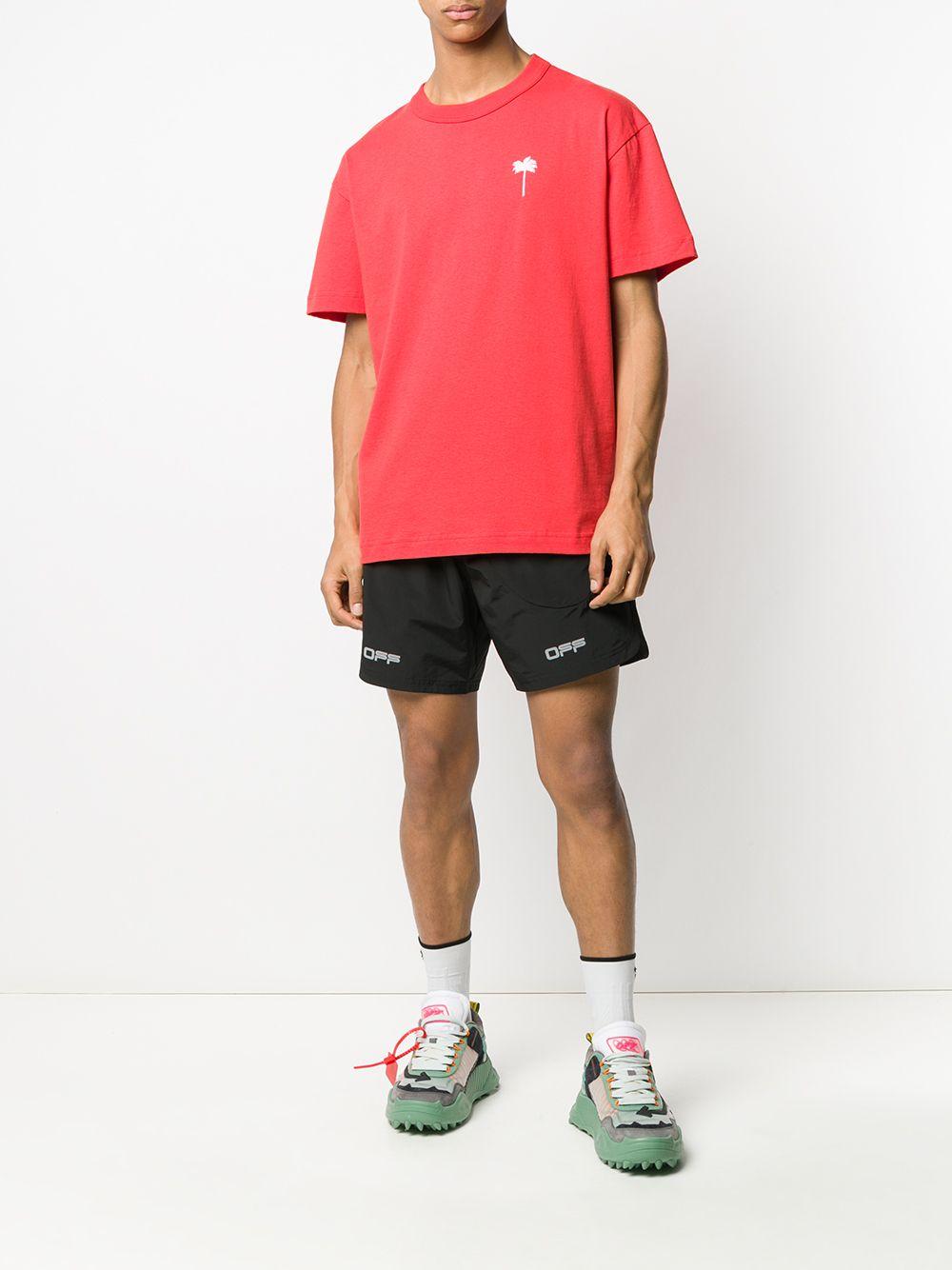off white track shorts