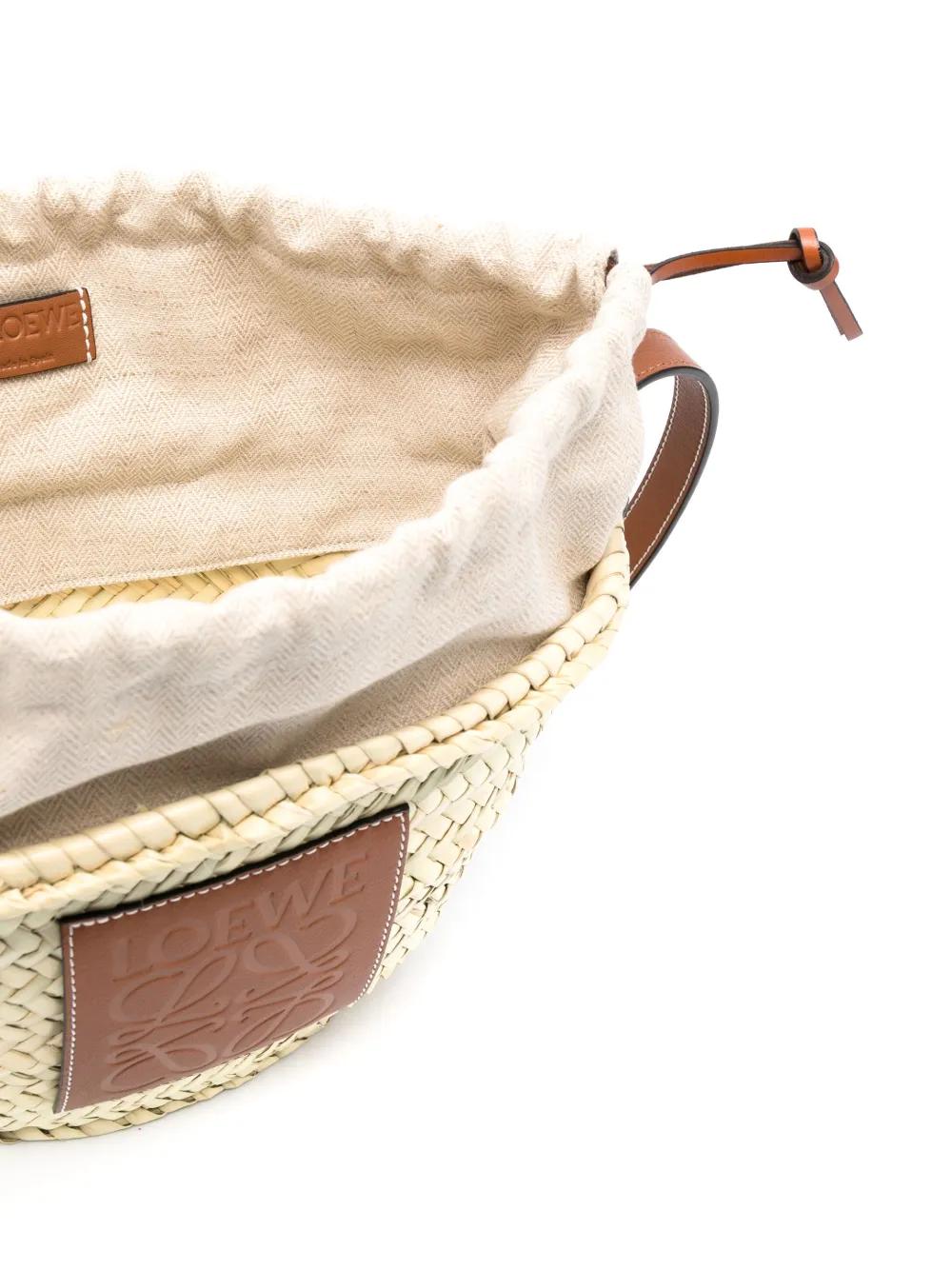 Loewe Anagram Interwoven Raffia Bucket Bag in Natural Lyst UK