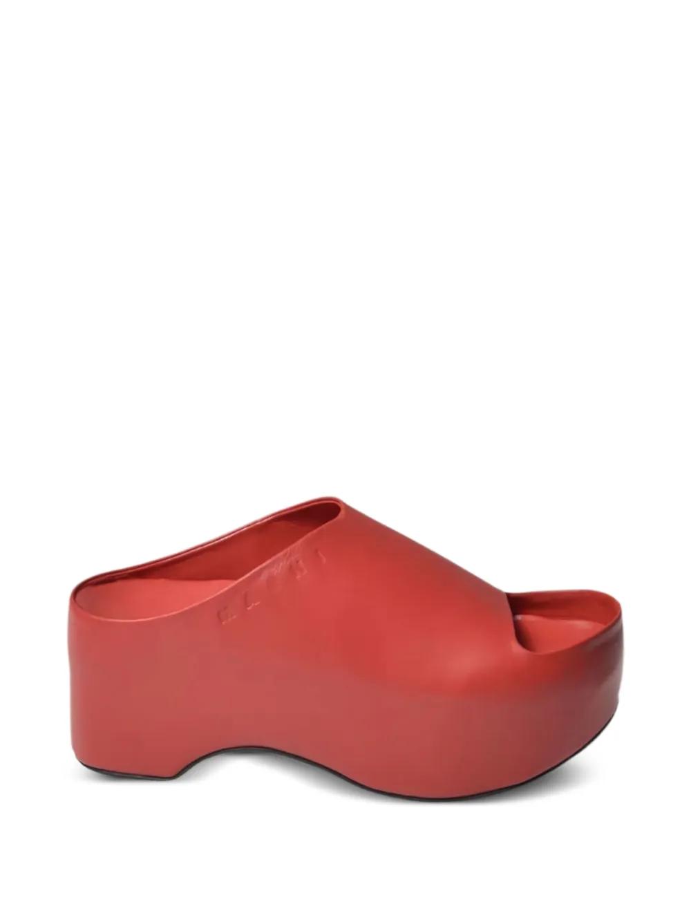 サンダル・ミュール MARNI CARAMEL NAPPA LEATHER MULES Leather Mules by Marni- La Garçonne