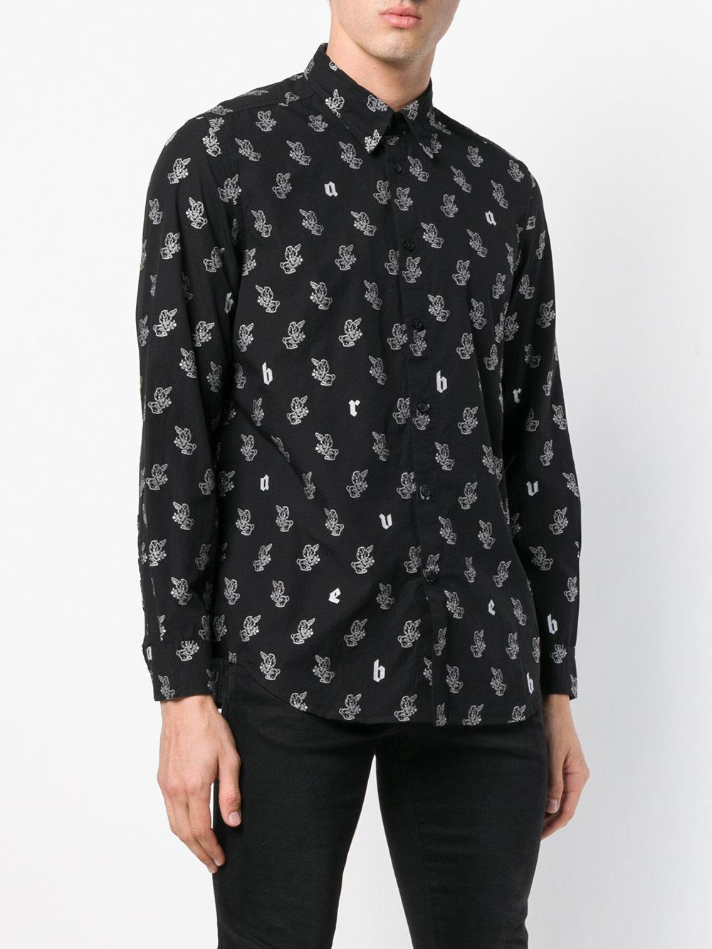 Camisa con motivo de conejos DIESEL de Denim de color Negro para hombre |  Lyst