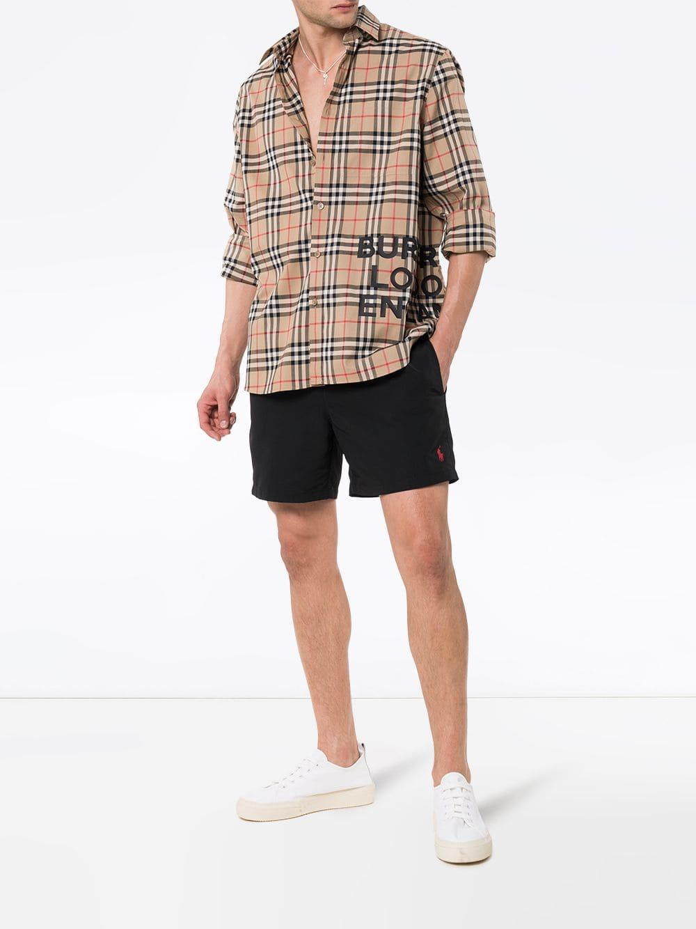 black ralph lauren swim shorts