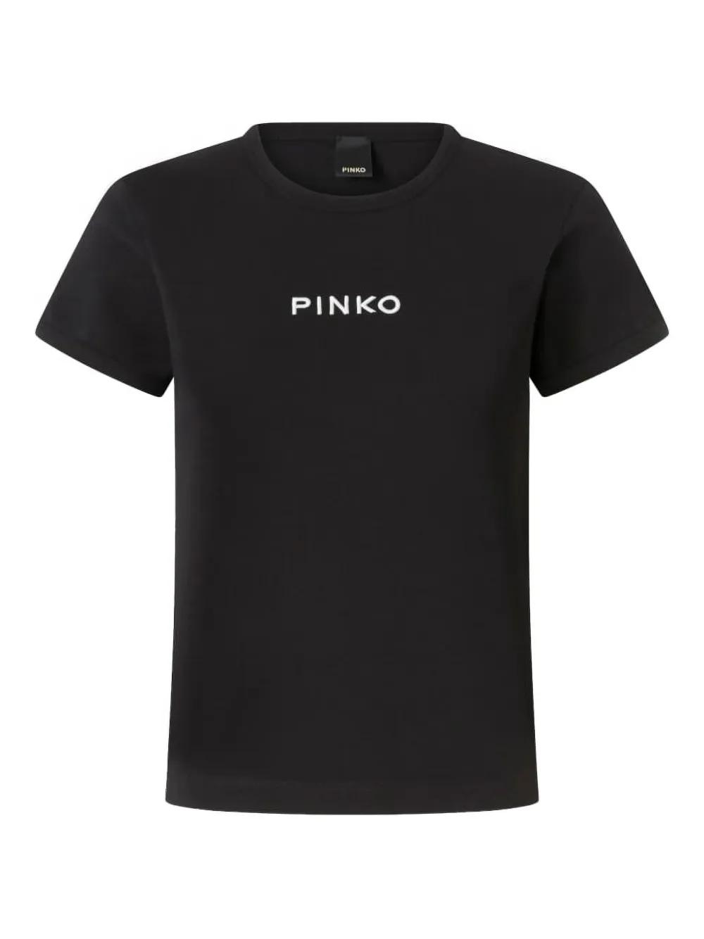 Tシャツ・カットソー PINKO Mark cotton blend t-shirt with combined top Nero Mark cotton blend t-shirt with combined top PINKO - Nugnes1920