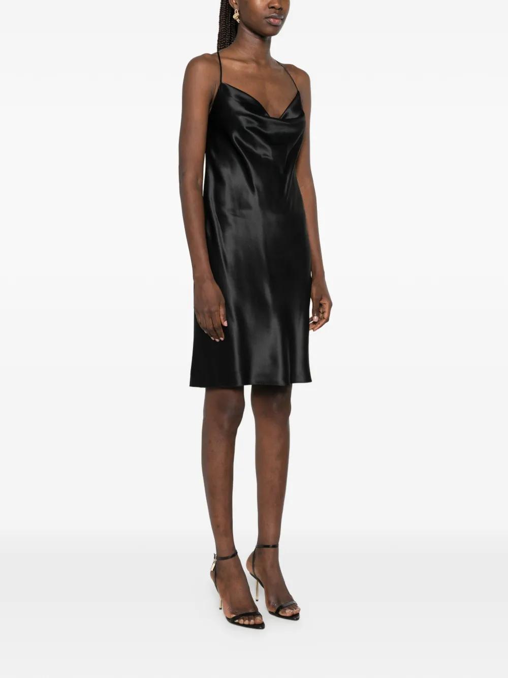 princess polly baby blue dress SAINT LAURENT sabl mini dress with belt - Black - 819619Y012W1000