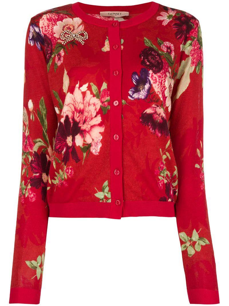 flowered cardigans