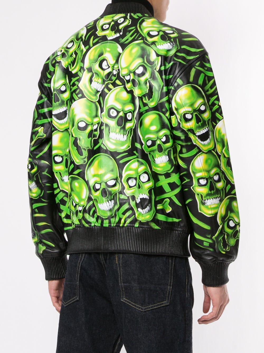supreme green skull jacket