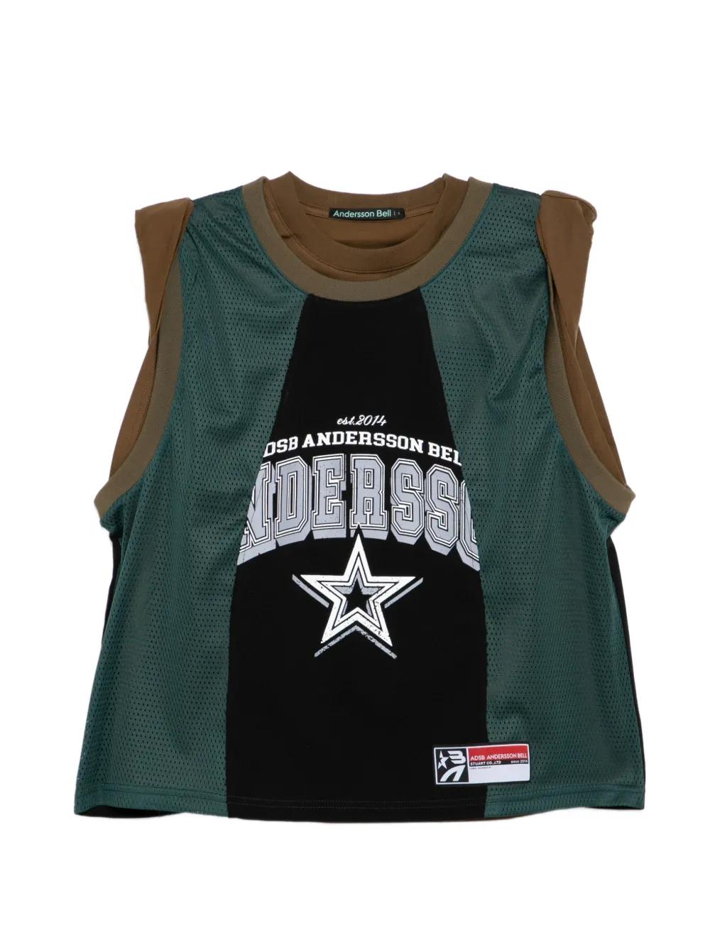 Andersson bell タンクトップ Andersson Bell White Flower Man Tank Top | Garmentory