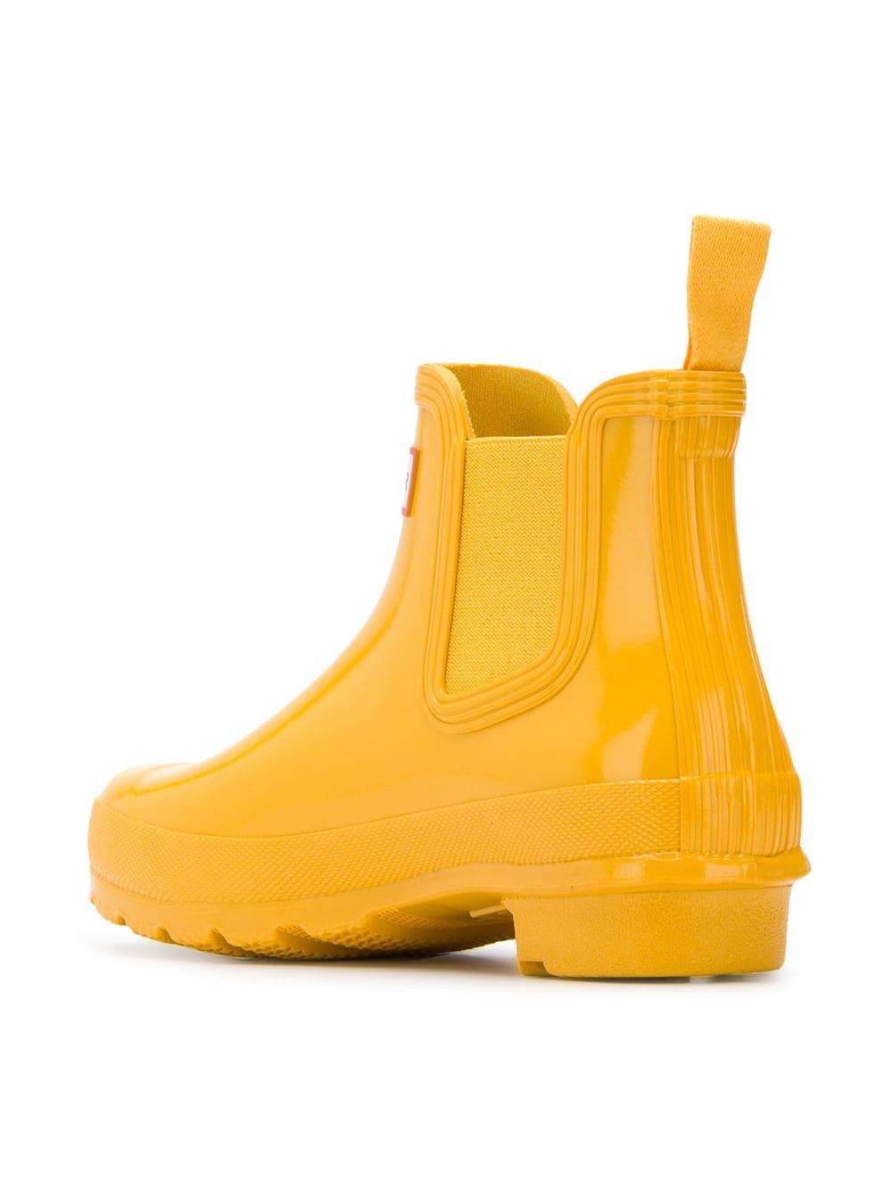 yellow chelsea boots