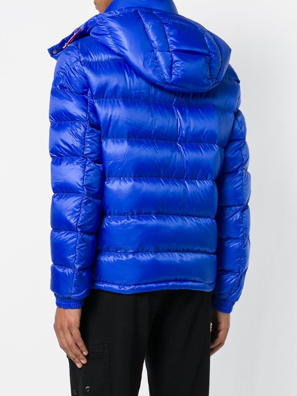 Moncler Vilt Bramant Donsjack in het Blauw voor heren - Lyst
