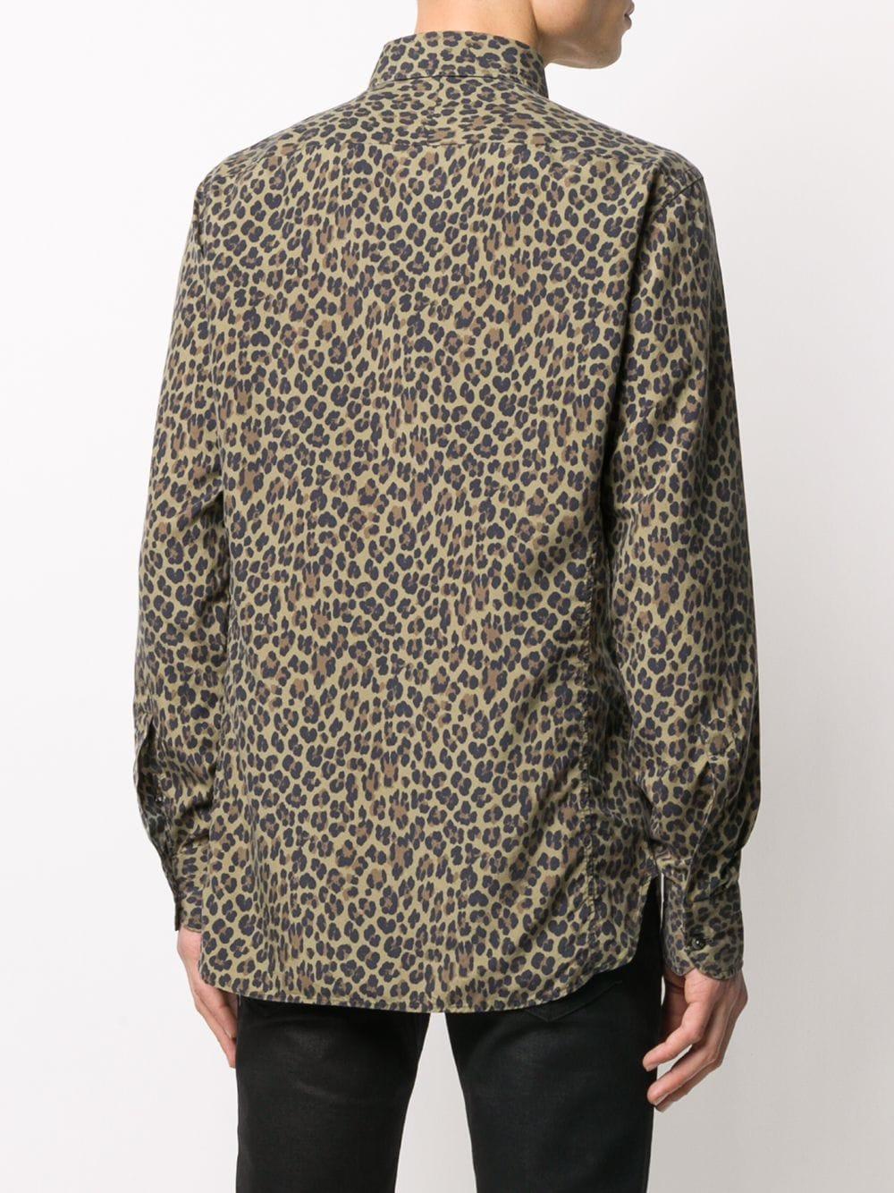 green leopard shirt
