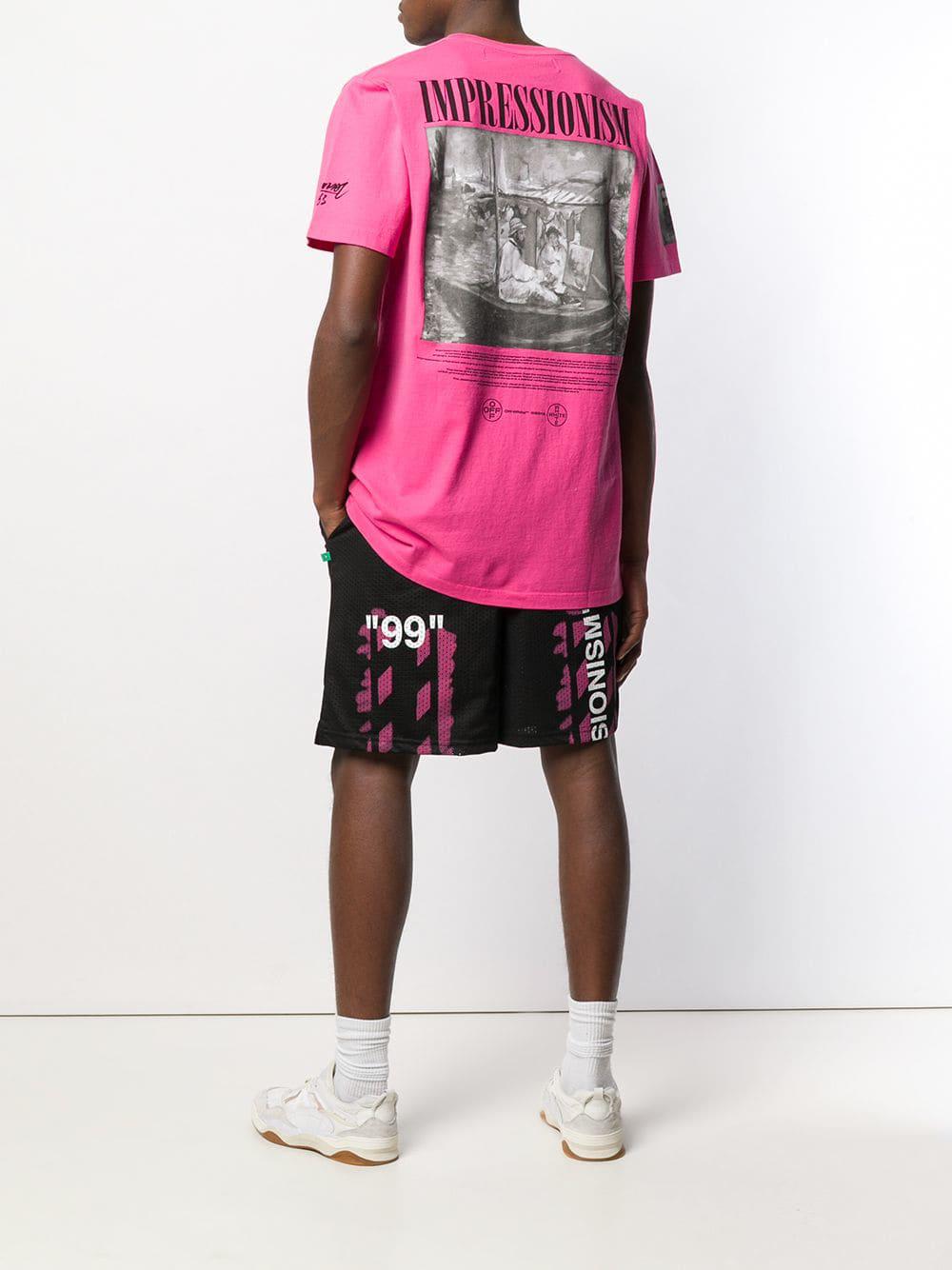 off white impressionism shorts