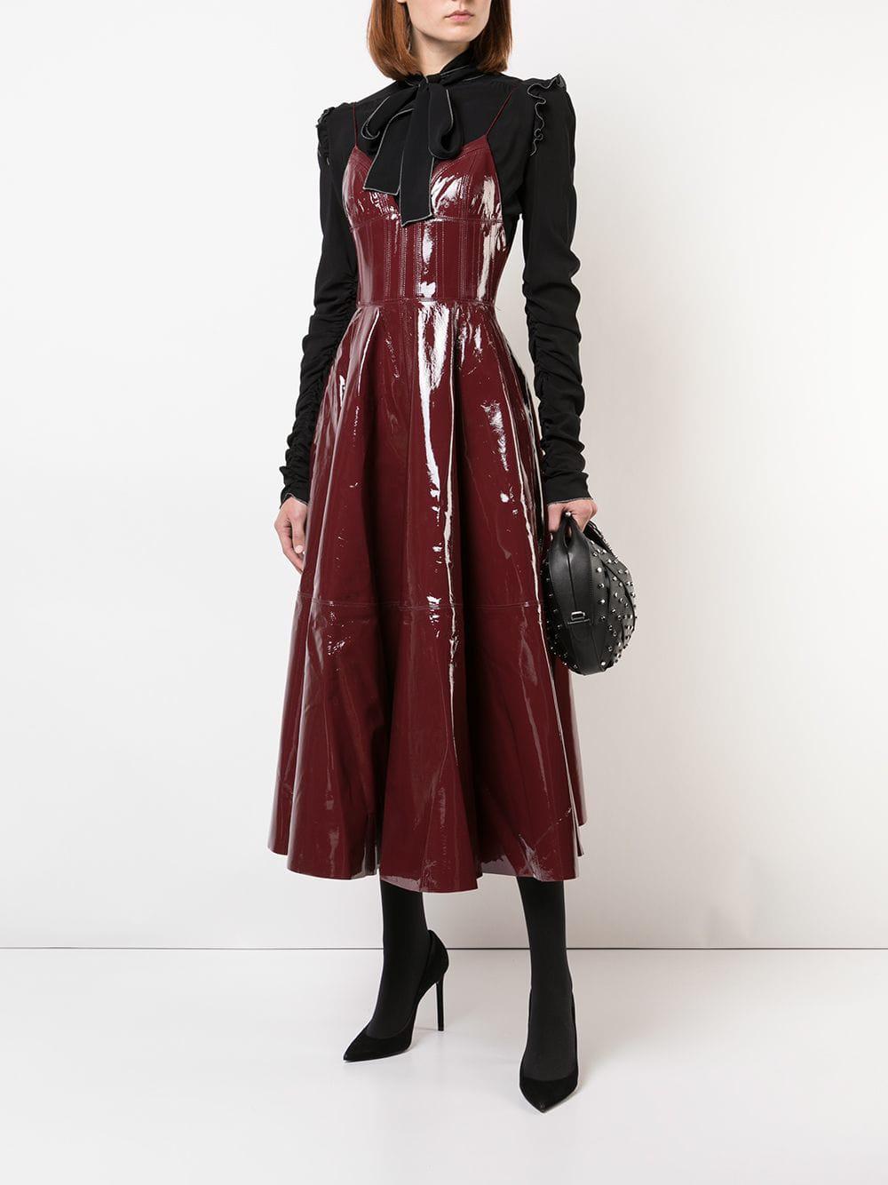 alex perry red gown