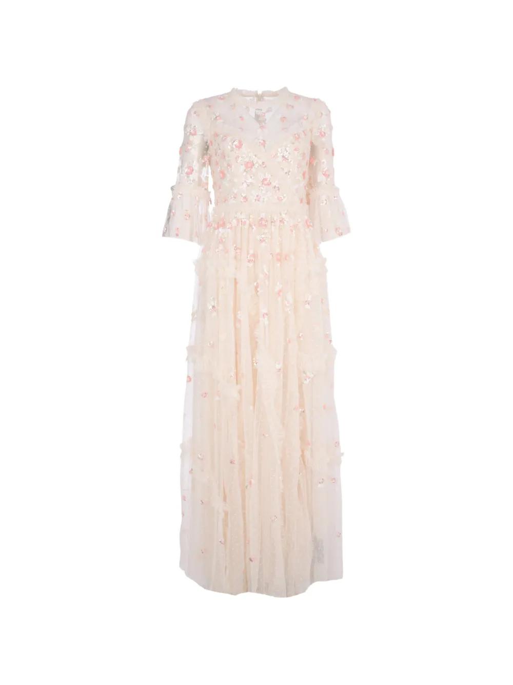 shimmer ditsy long sleeve dress Needle & Thread SHIMMER DITSY LONG SLEEVE GOWN - Occasion wear -  cloud/light blue