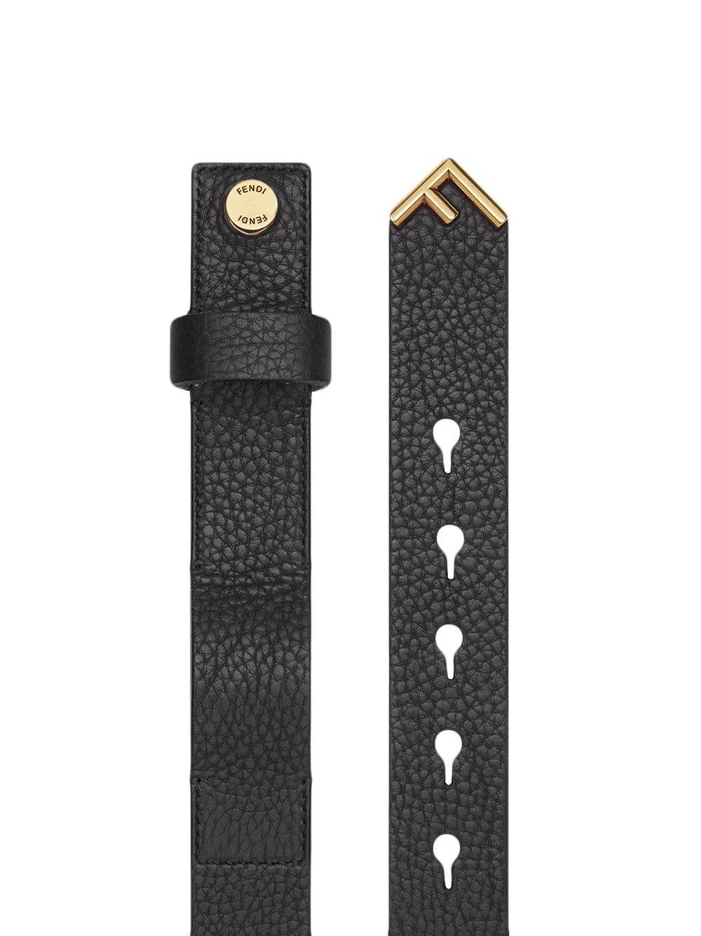Fendi Leather Wrap Belt in Black | Lyst