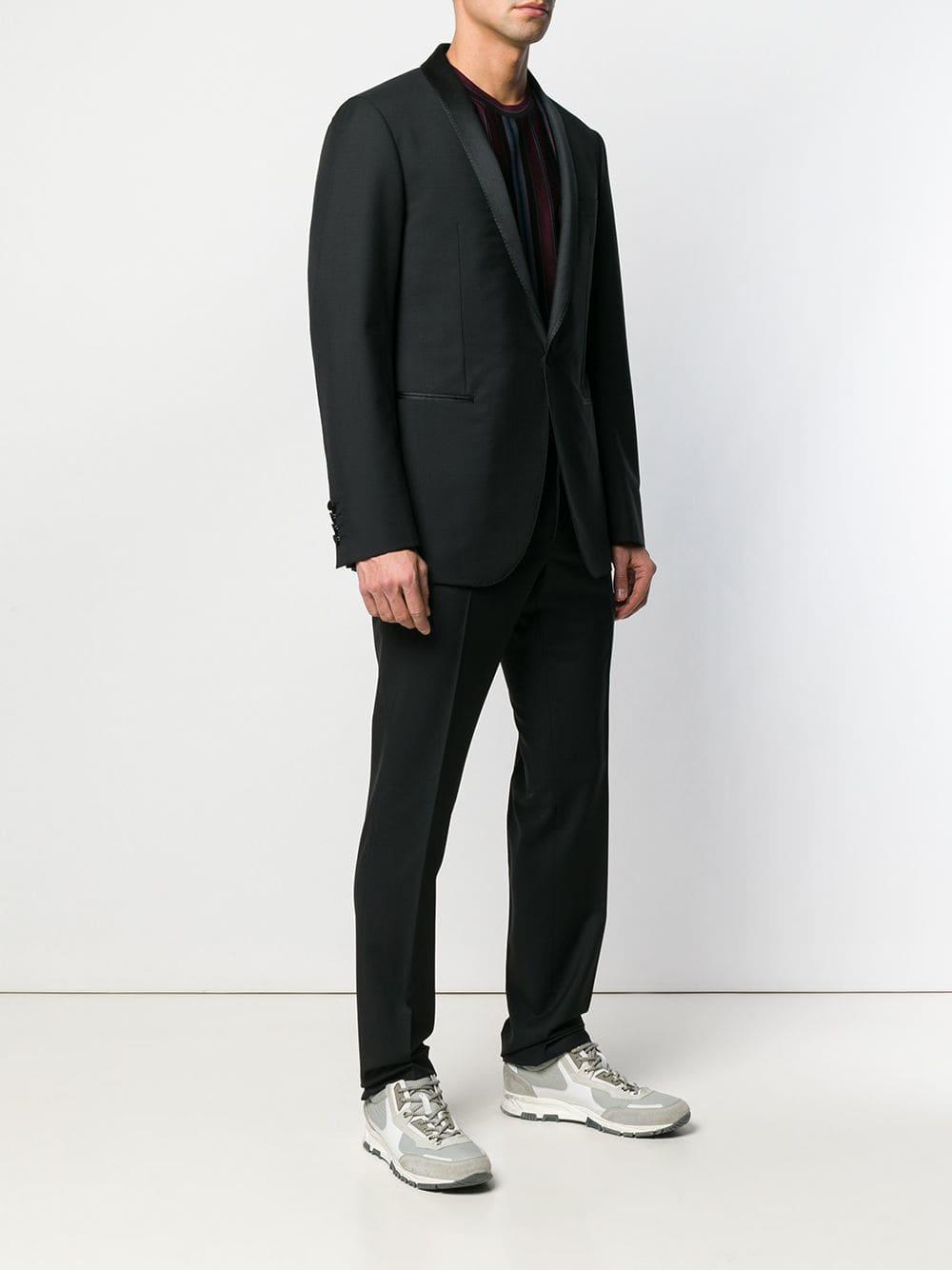Lanvin Wool Two Piece Dinner Suit in Black for Men - Lyst