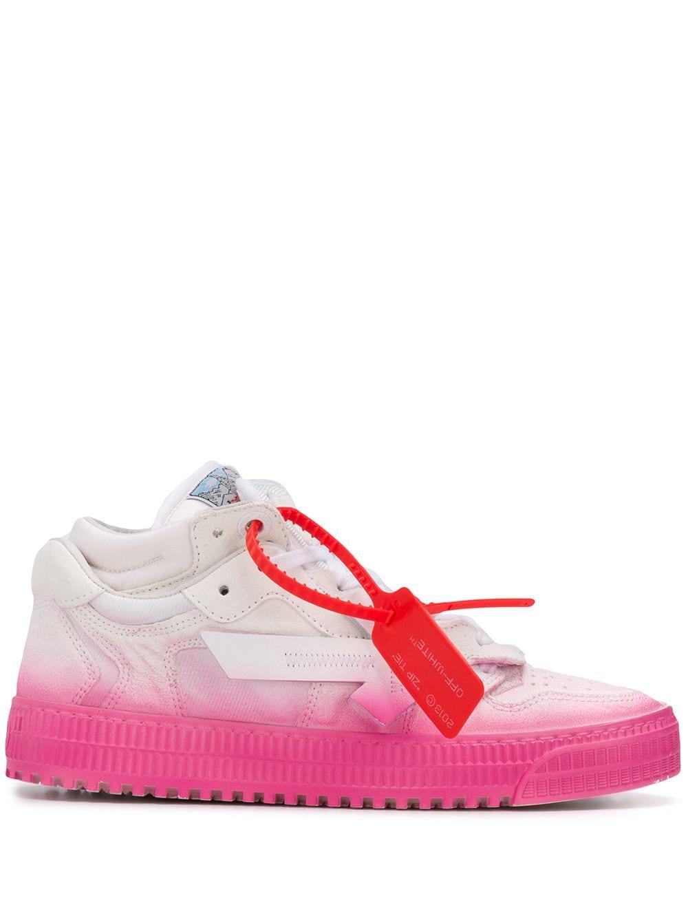 off white sneakers pink