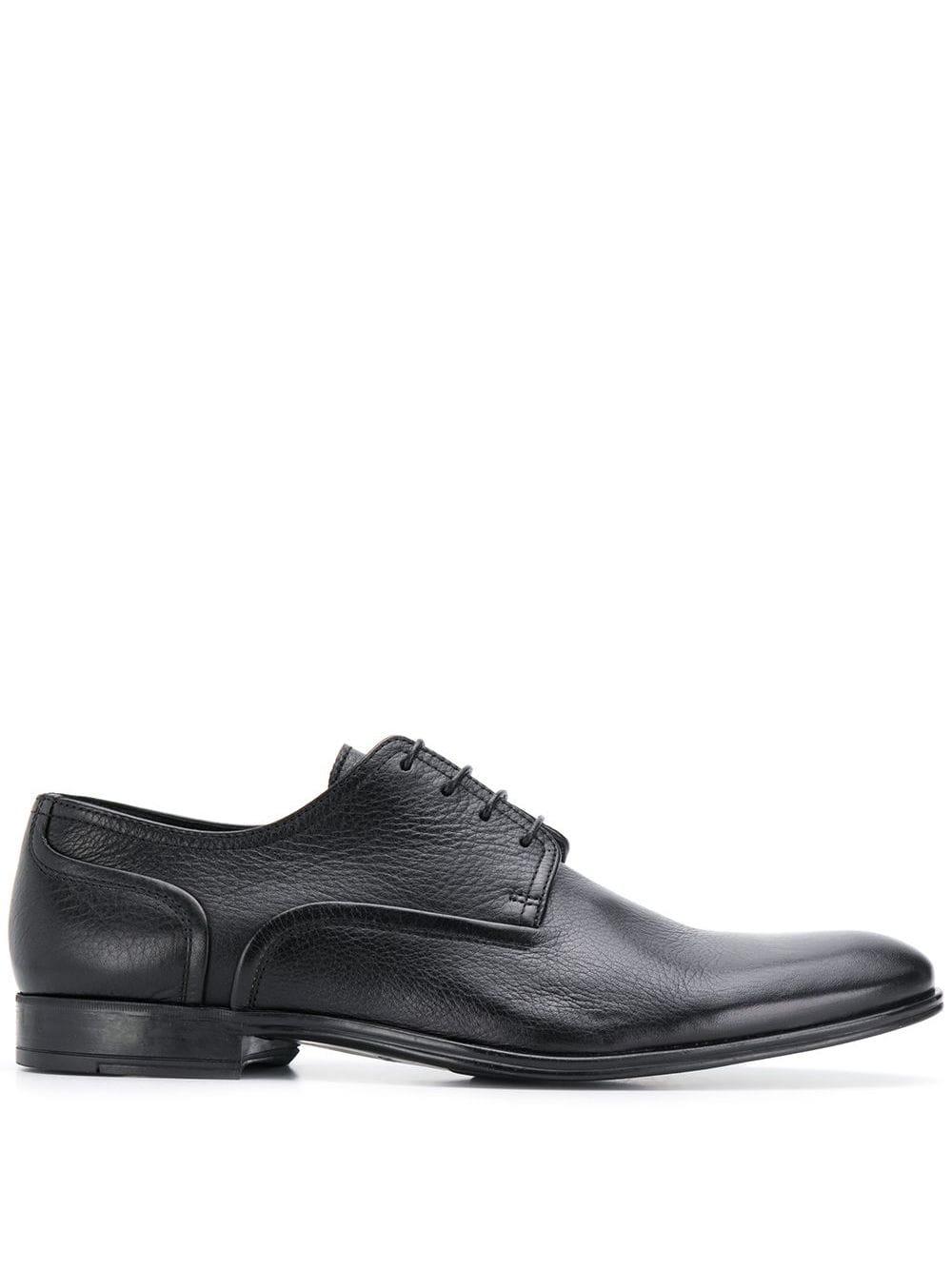 Baldinini Leather Classic Derby Shoes in Black for Men - Lyst