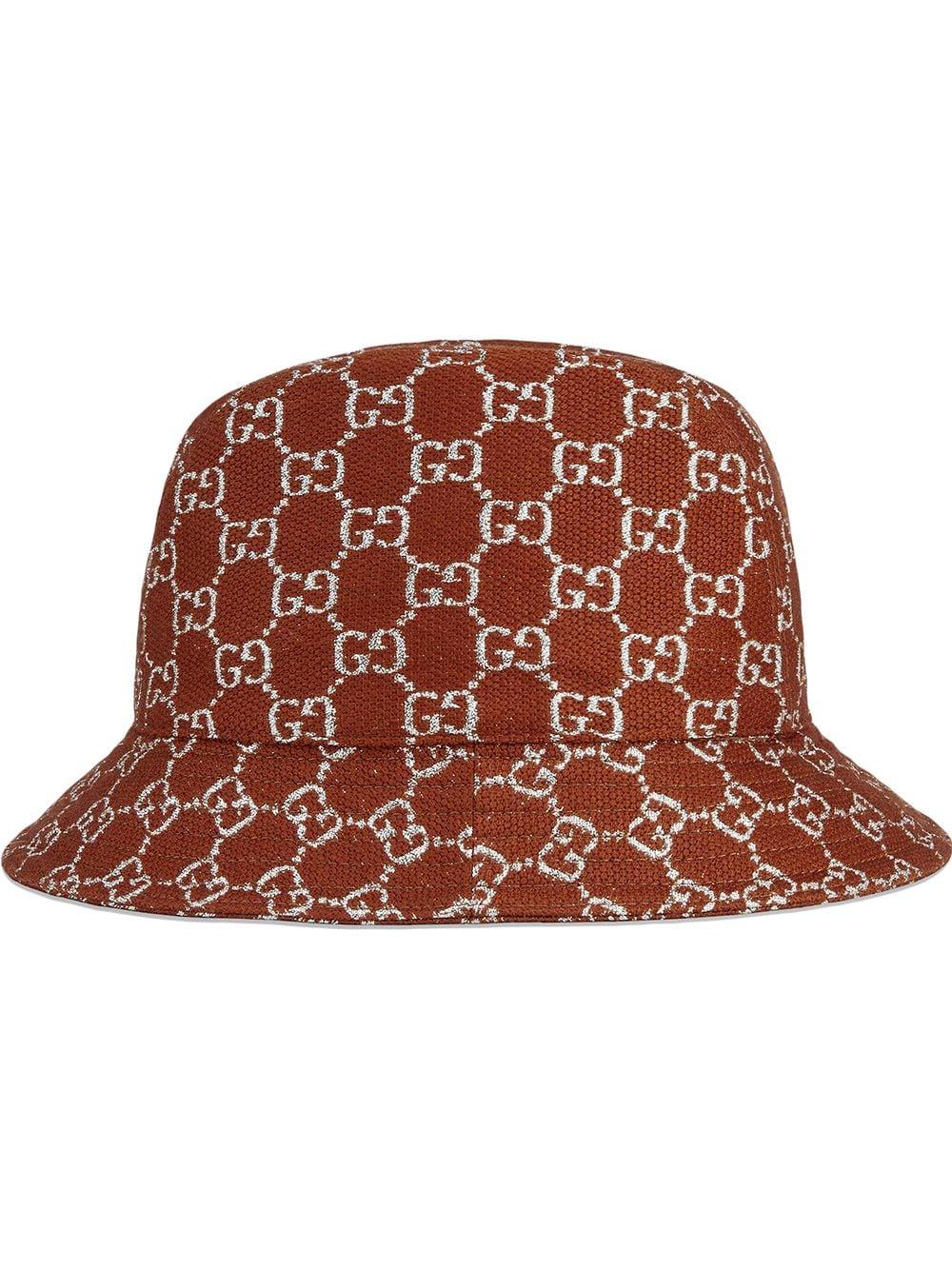 Gucci Wool GG Supreme Lamé Bucket Hat 