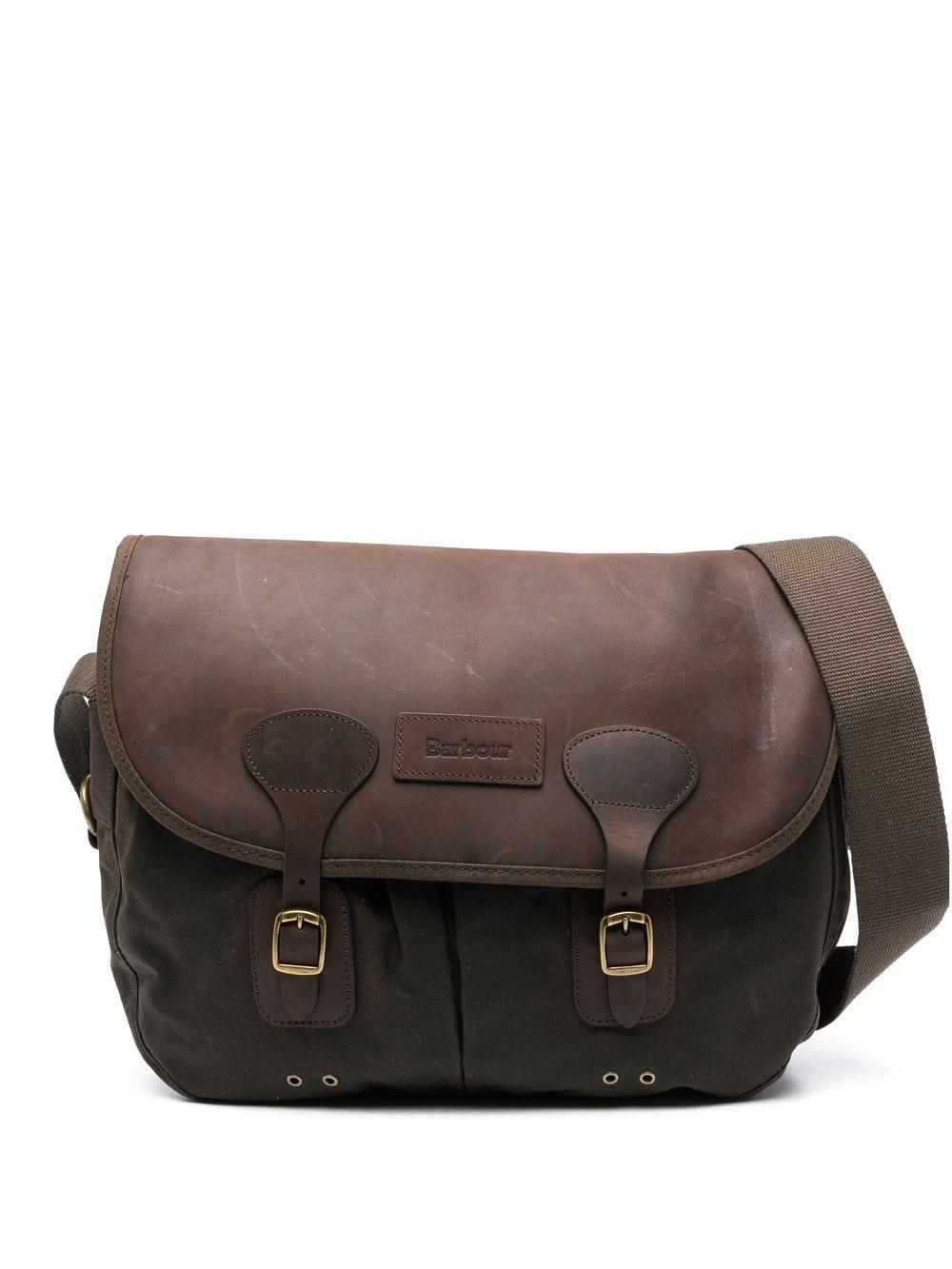 Barbour Leather Messenger Bag in Brown for Men | Lyst