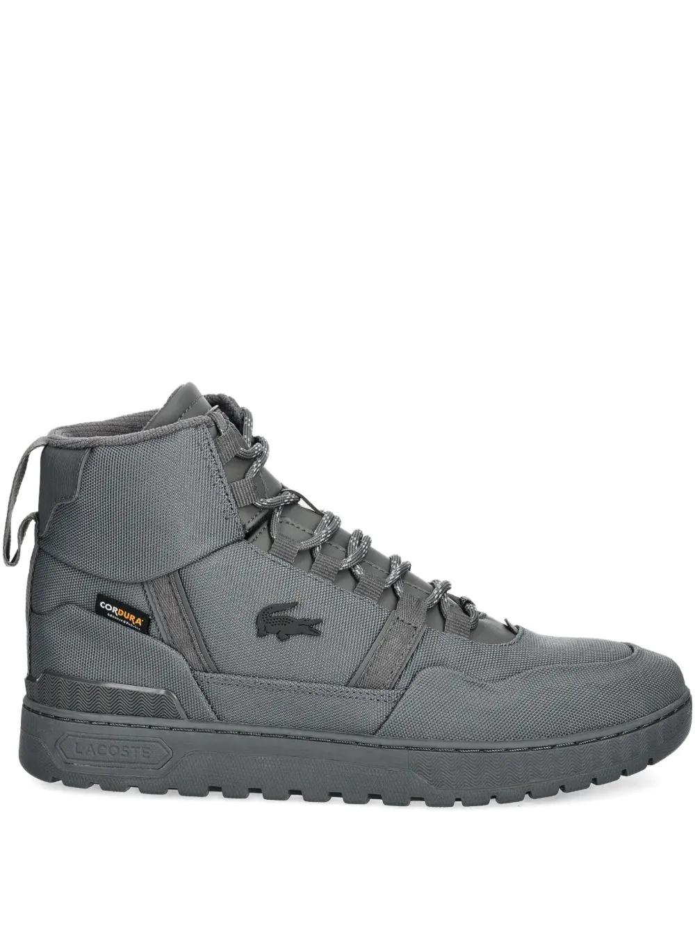 Lacoste high lace up sneaker hardly worn Lacoste High-Top Lace-Up Sneakers in Gray for Men | Lyst main image 2