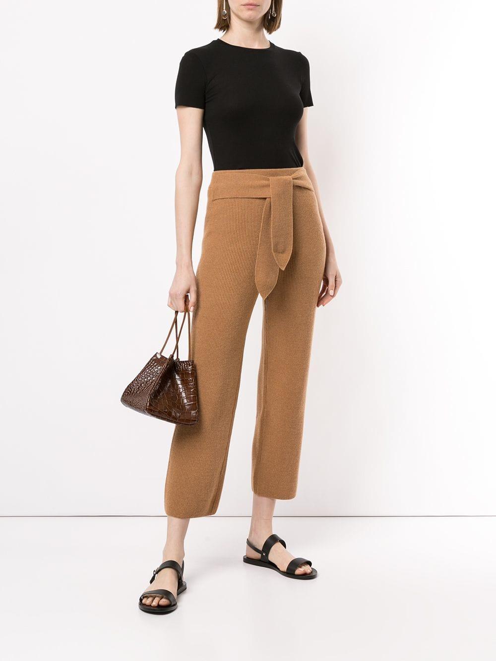 Nanushka Cashmere Belted Ribbed Knit 