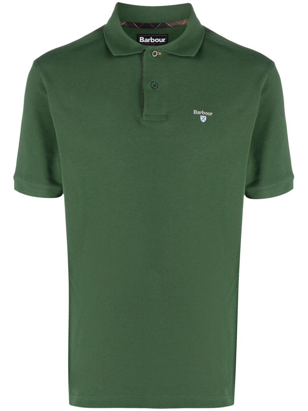 Barbour Embroidered Logo Polo Shirt in Green for Men | Lyst