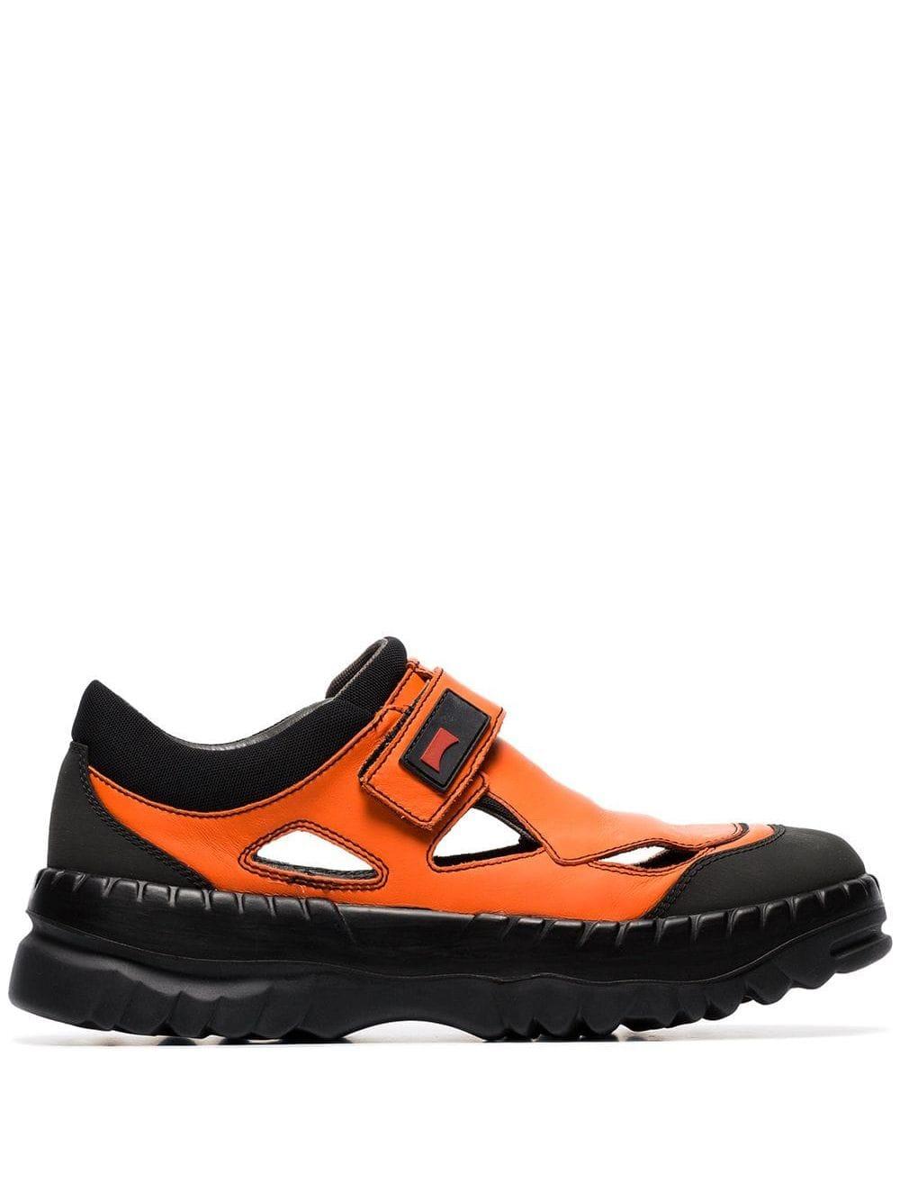 Camper Synthetic X Kiko Kostadinov Orange Velcro Strap Sneakers for Men ...