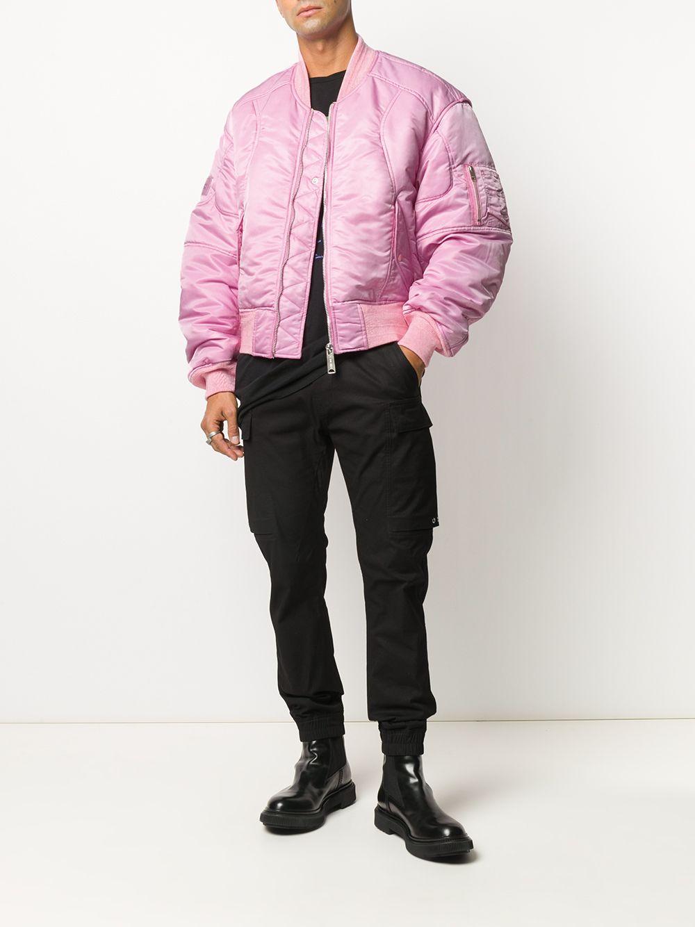 Ambush Synthetic Ma 1 Padded Bomber Jacket In Pink For Men Lyst