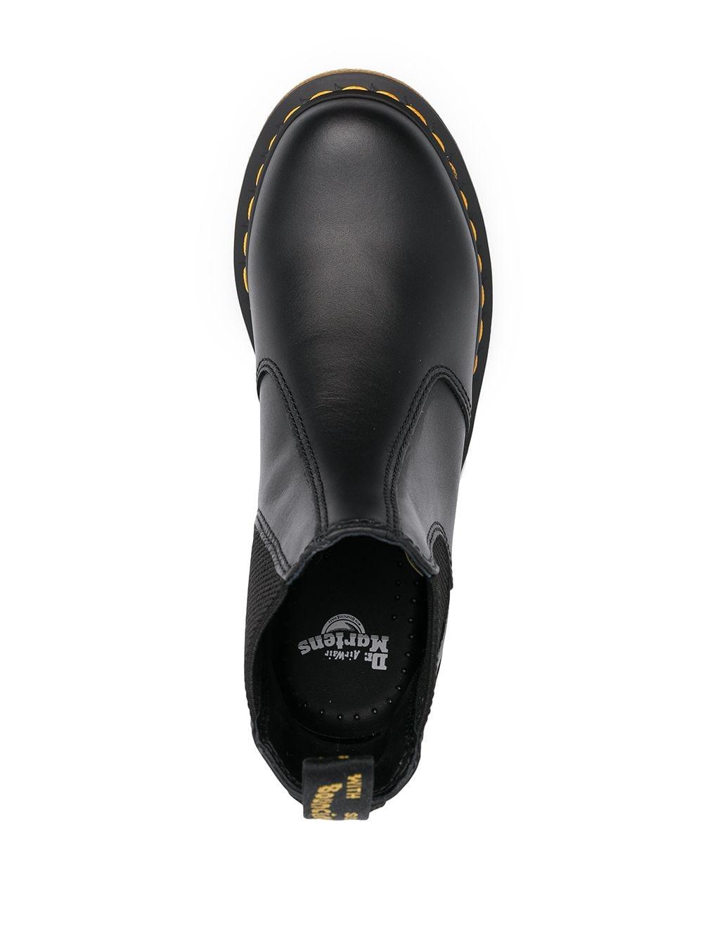 Dr. Martens Leather Air Wait Boots in Black for Men | Lyst