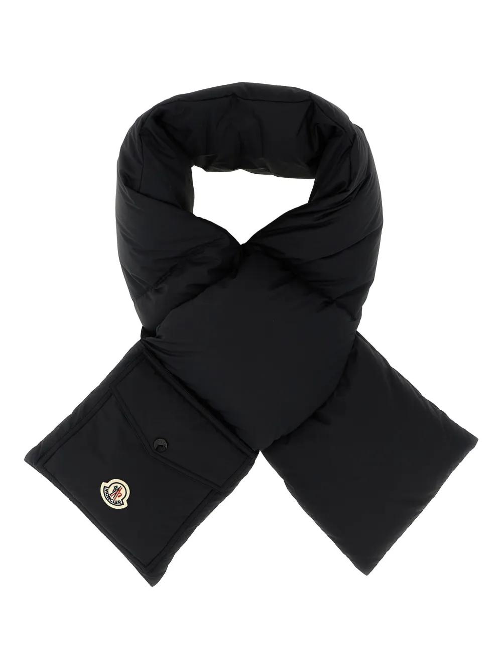 Moncler Padded Scarf in Black for Men Lyst UK