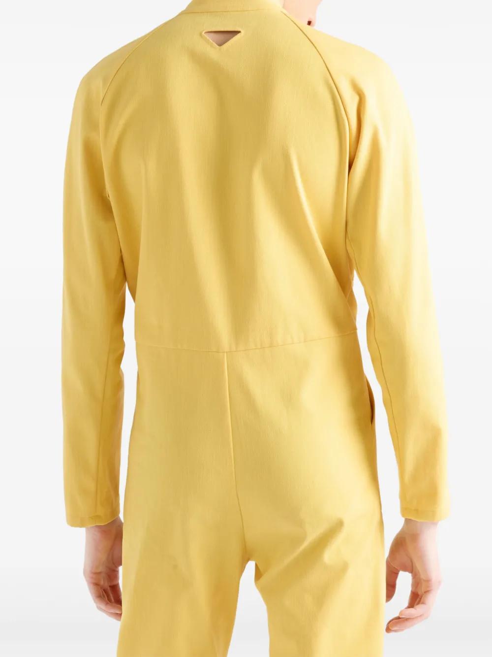 Prada Zip-Embellished Jumpsuit in Yellow for Men Lyst UK