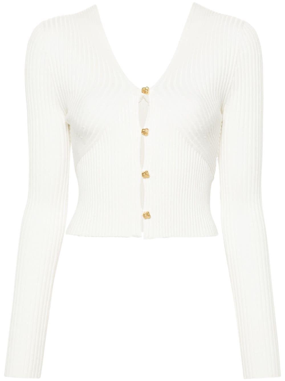 Chloé ribbed-knit cashmere jumper - Neutrals