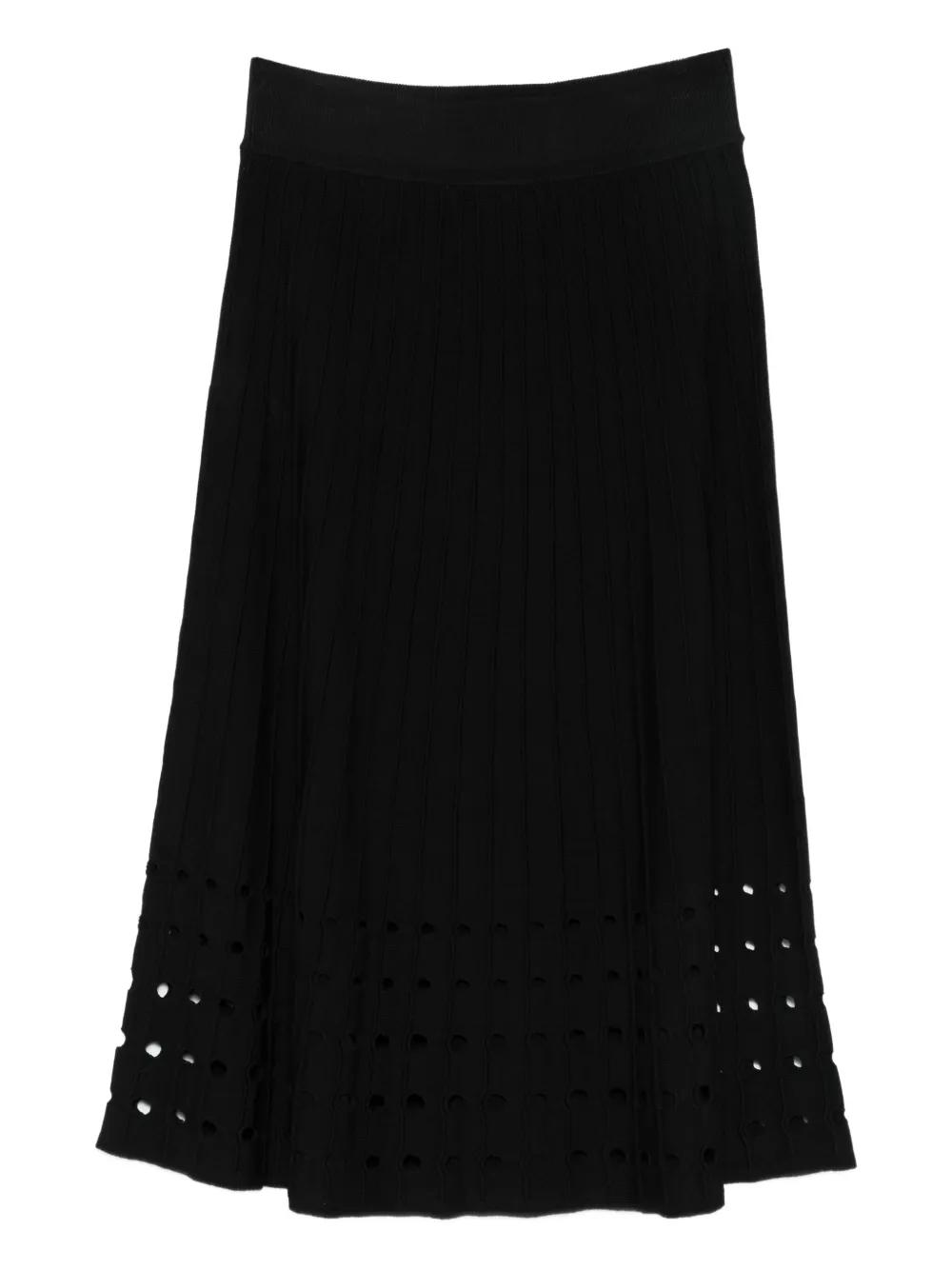 ワンピース DKNY Women Long Skirts P0DS8FP5BBL Black DKNY Donna Karan New York Black Skirt NEW Sz Large Srp $145
