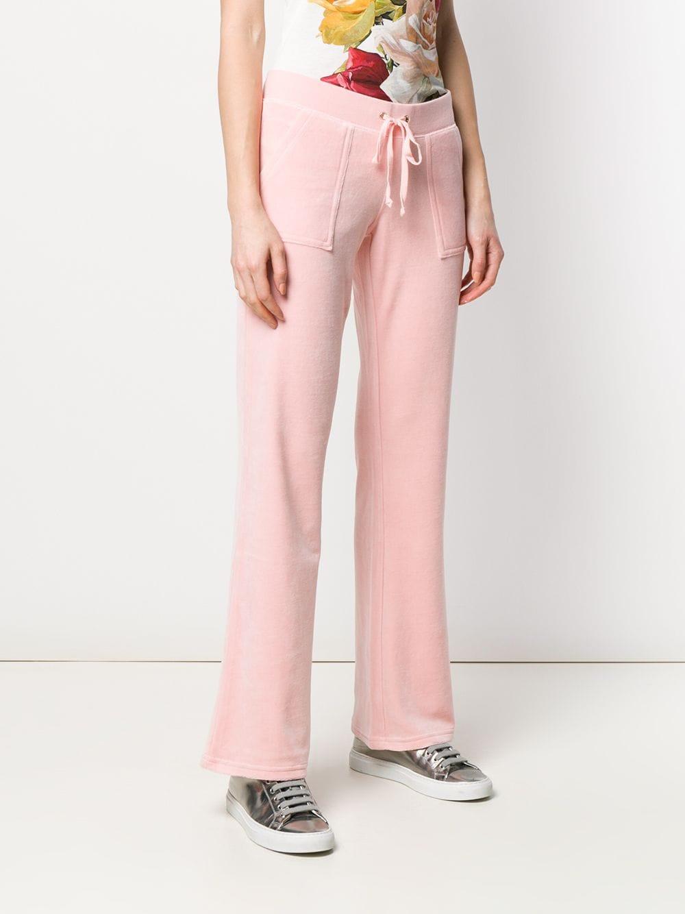Juicy Couture Swarovski Personalisable Velour Track Pants in Pink Lyst