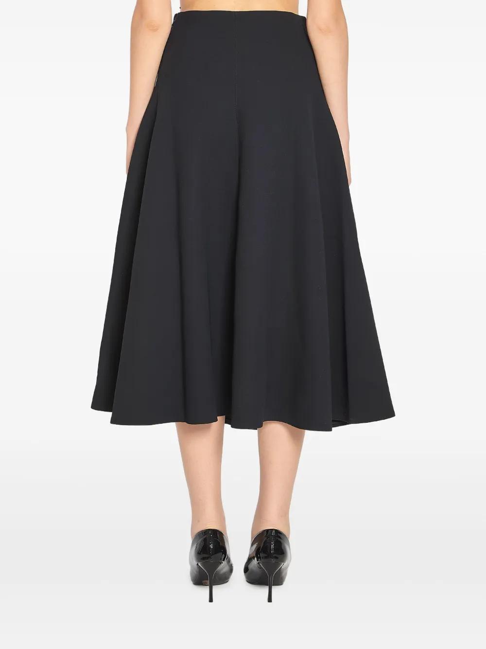スカート Jacquemus La Jupe Sablier Black Viscose Midi Skirt JACQUEMUS Sablier draped crepe-jersey midi skirt | NET-A-PORTER