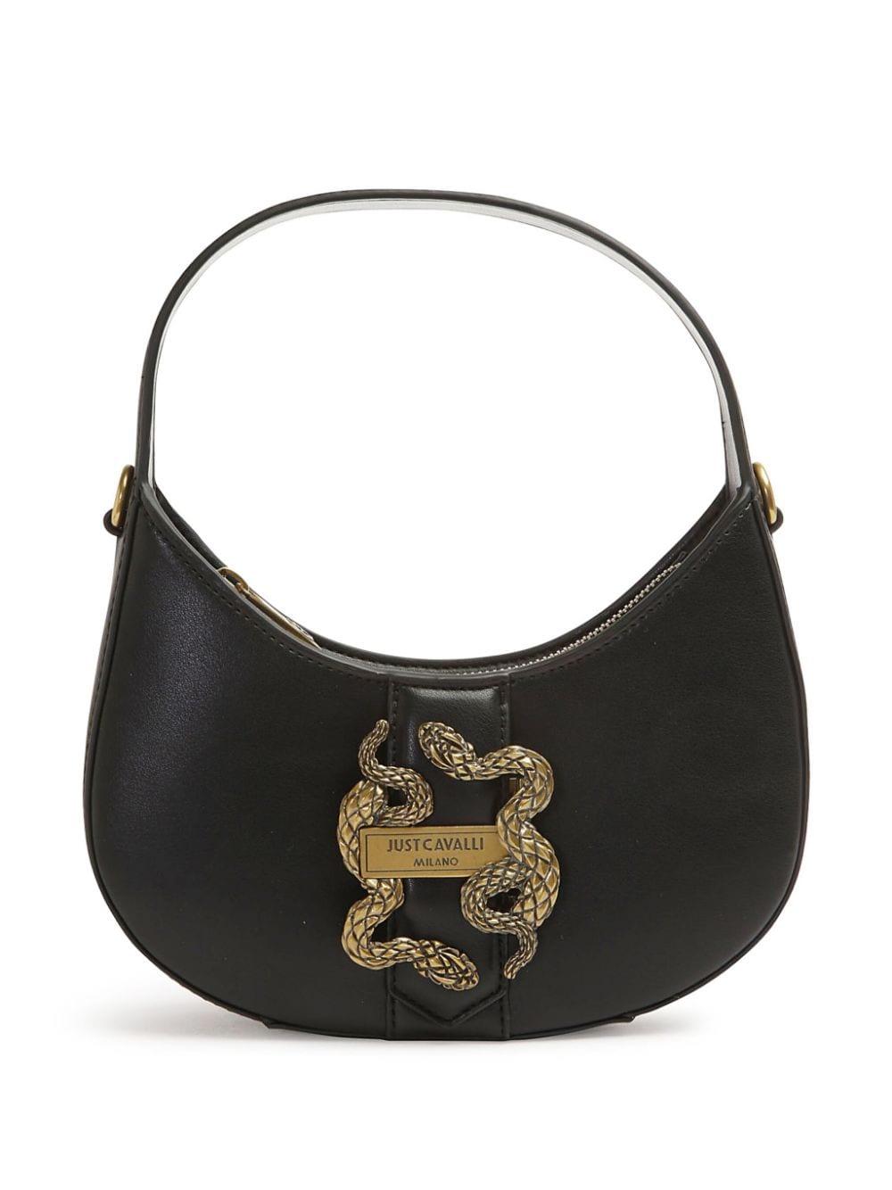 関税込み★送料無料【JUST CAVALLI】クロスボディバッグ ロゴ Just Cavalli logo-lettering Cross Body Bag | Black | FARFETCH