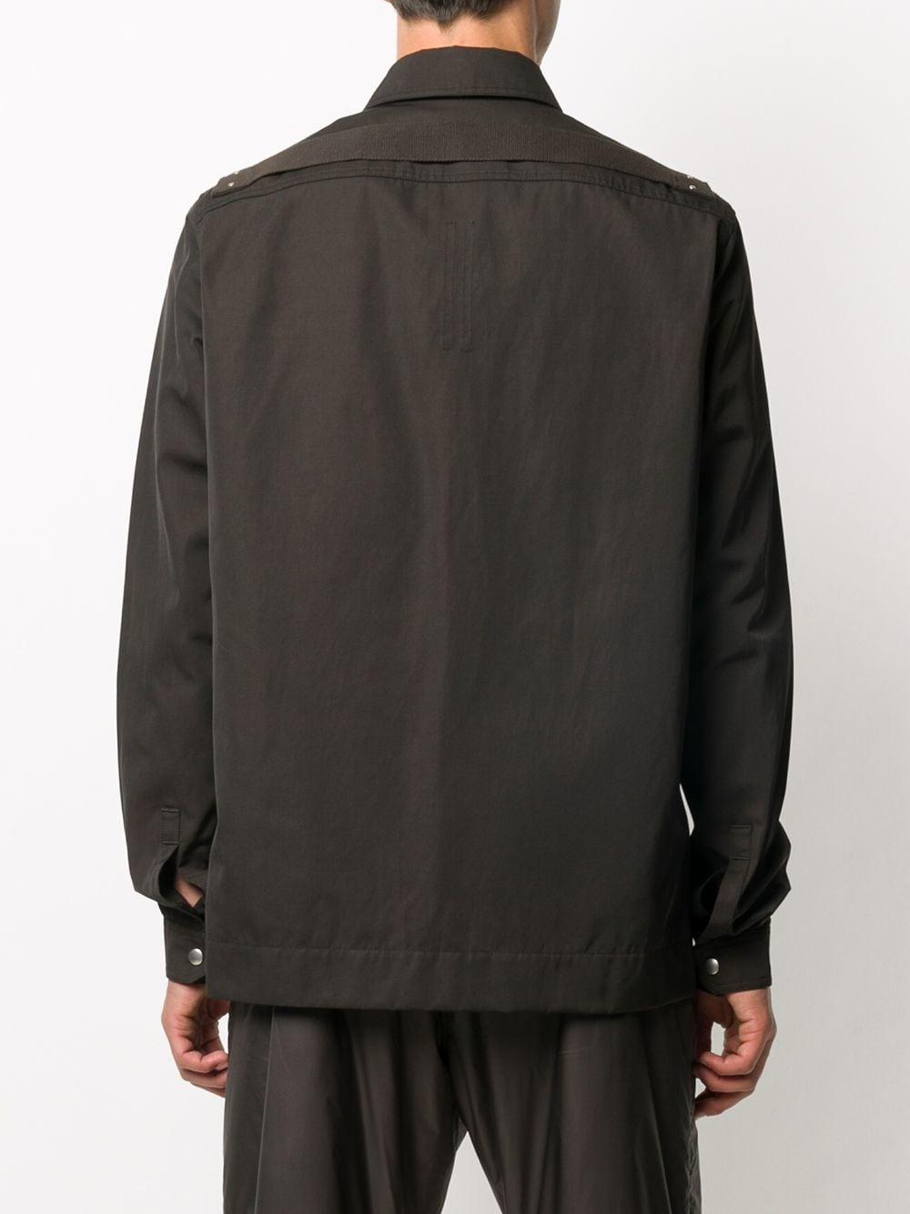 Rick Owens Cotton Multi-pocket Snap Button Shirt Jacket in Brown for ...
