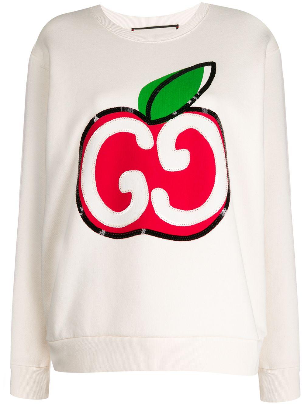 Gucci Cotton GG Apple Sweatshirt Save 28 Lyst