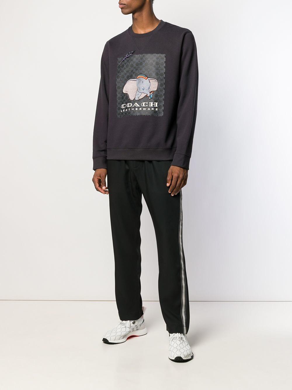 COACH X Disney Dumbo Crew Sweat in Black for Men Lyst Canada