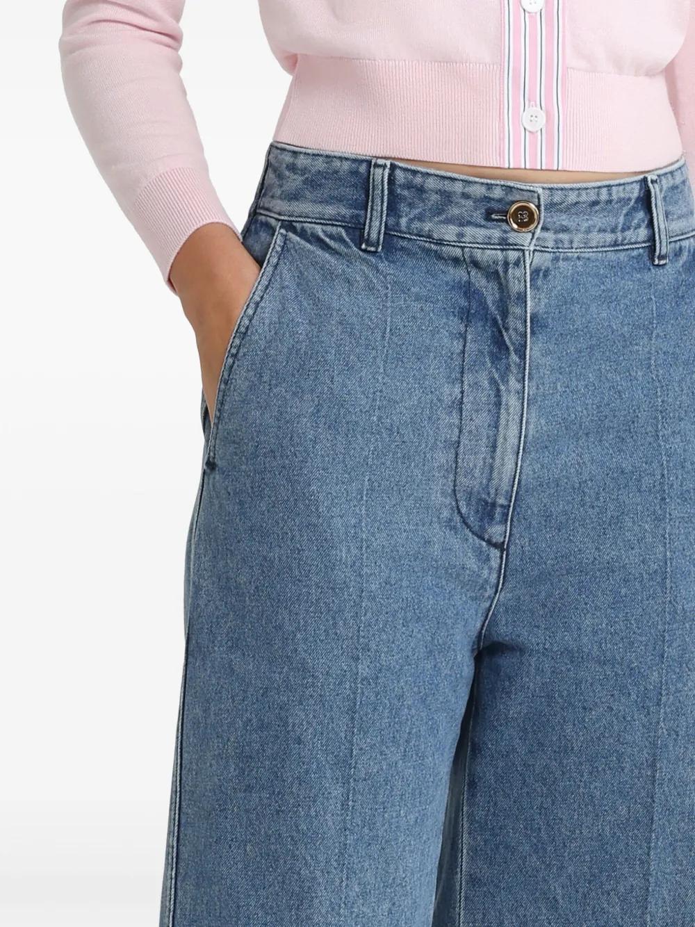 デニム・ジーパン [PATOU]Paneled mid-rise straight-leg jeans PATOU Paneled mid-rise straight-leg jeans | NET-A-PORTER