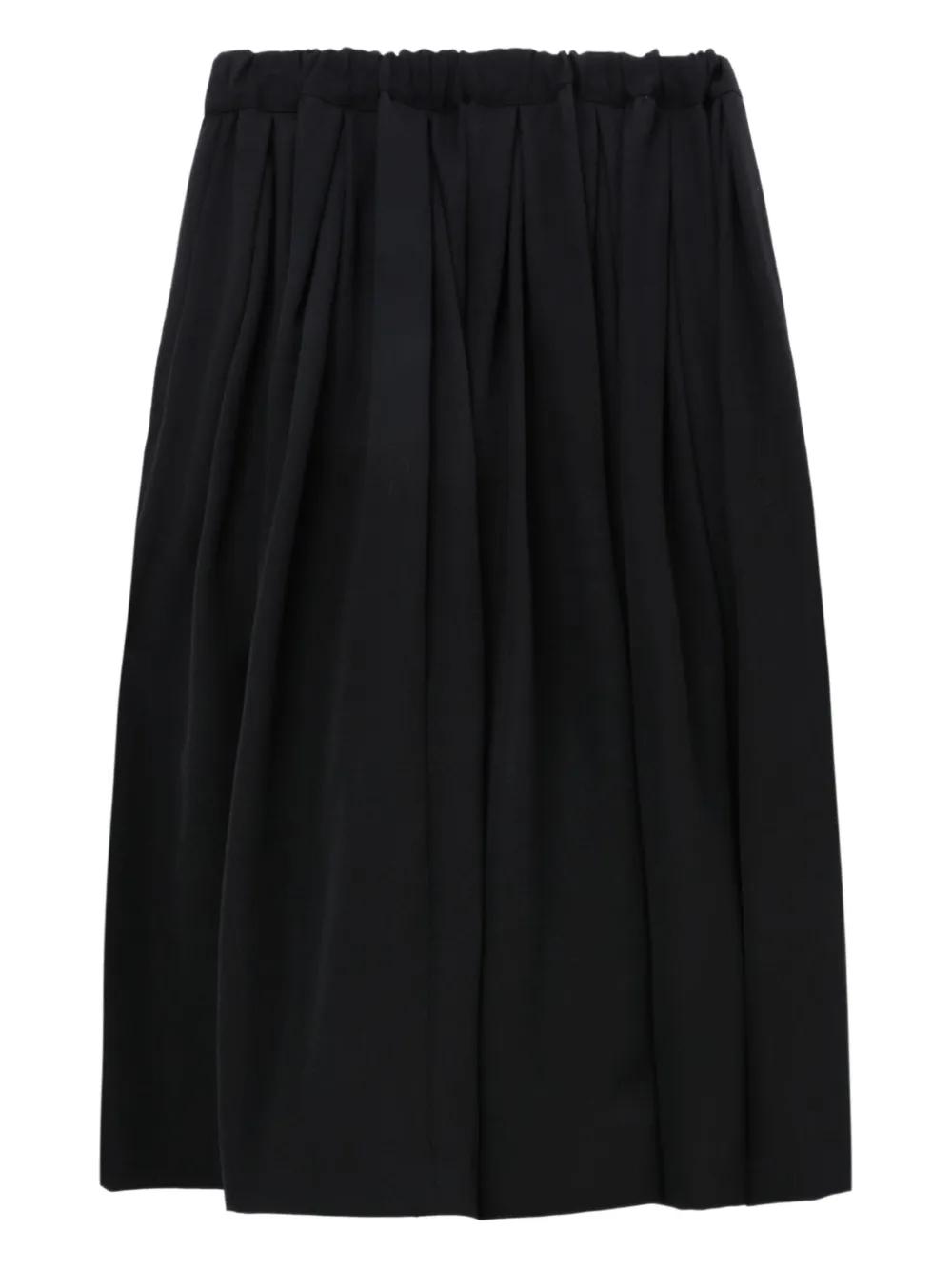 Comme des Garçons Pleated Midi Skirt in Black | Lyst Canada Comme des Garçons Pleated Midi Skirt in Black | Lyst Canada