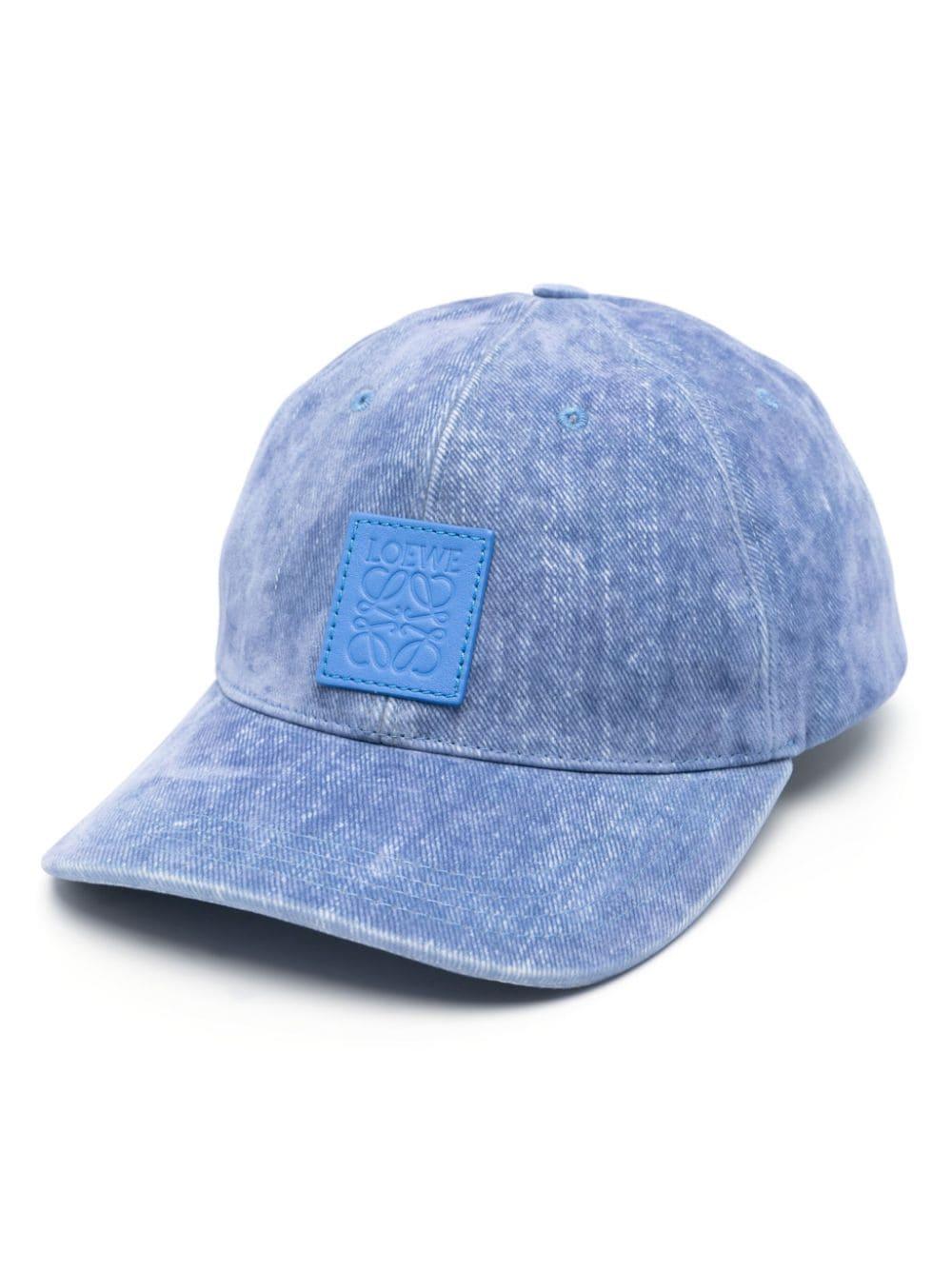 Loewe Anagram-patch Denim Cap in Blue for Men | Lyst UK